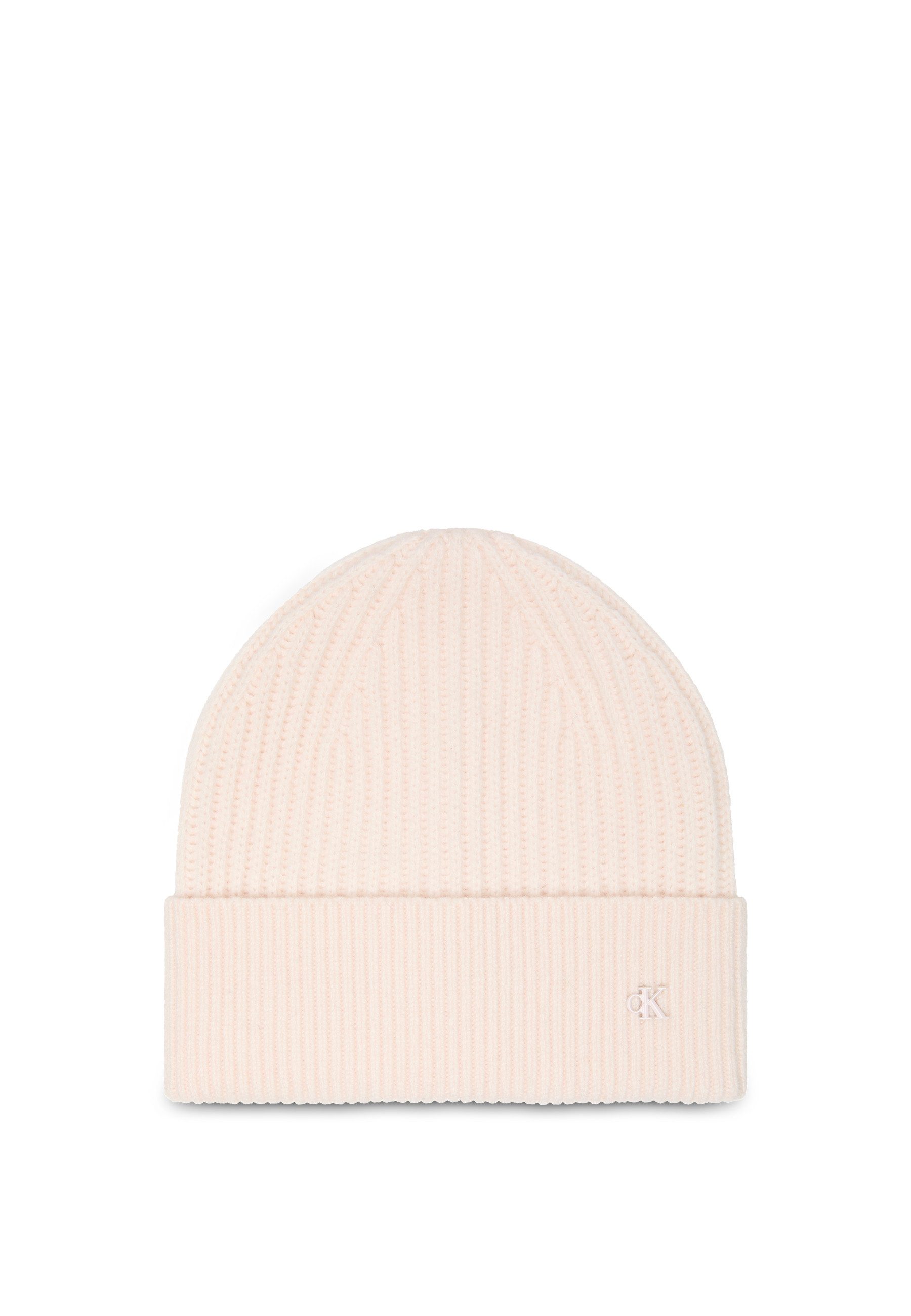 Calvin Klein Strickmütze CK METAL WOOL BEANIE aus weicher Wollmischung günstig online kaufen