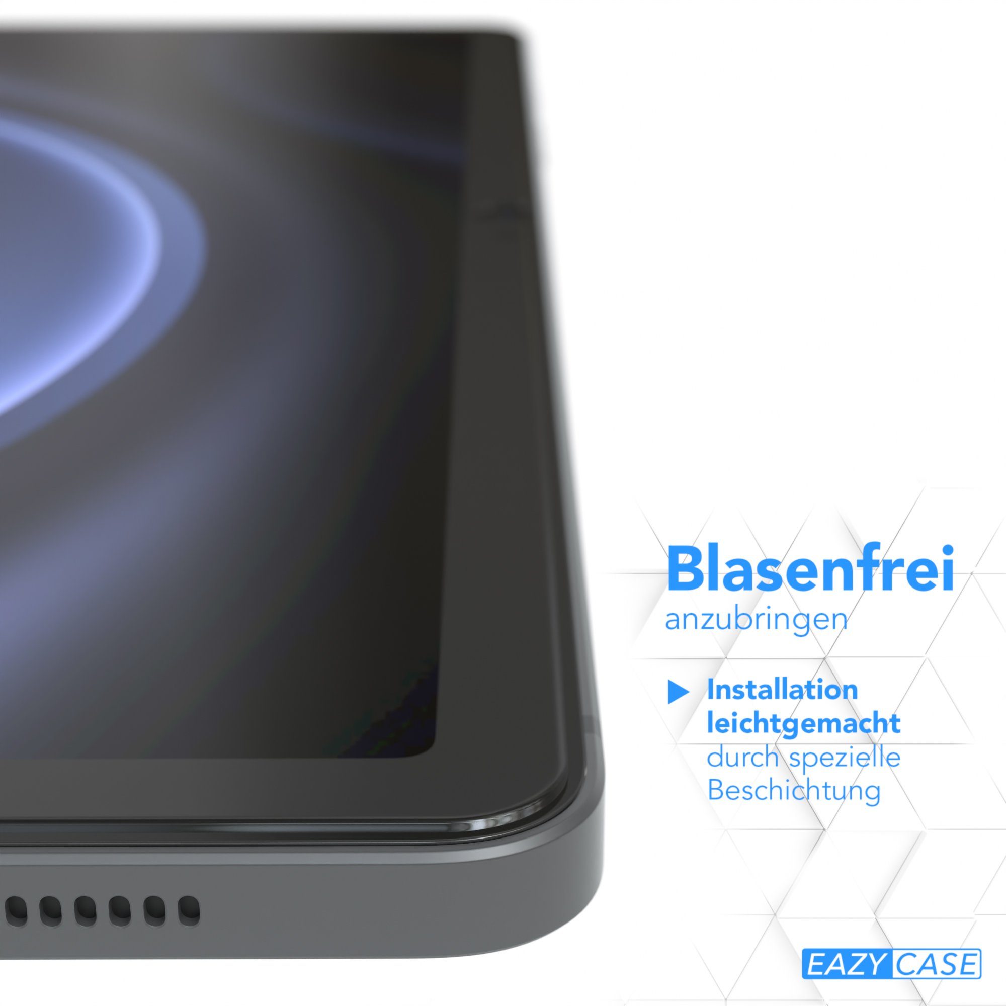 EAZY CASE Displayschutzglas Samsung Galaxy Tab S10 FE Glass Screen Protector, 10,9 Zoll Panzerglas Displayfolie Tabletschutz Glasfolie Kratzschutz