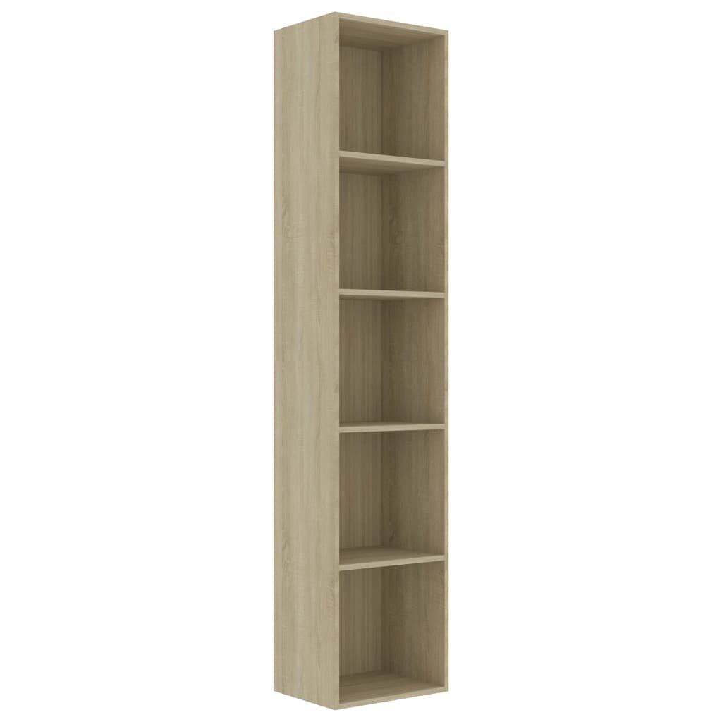 Holzwerkstoff furnicato cm Bücherregal Sonoma-Eiche 40x30x189