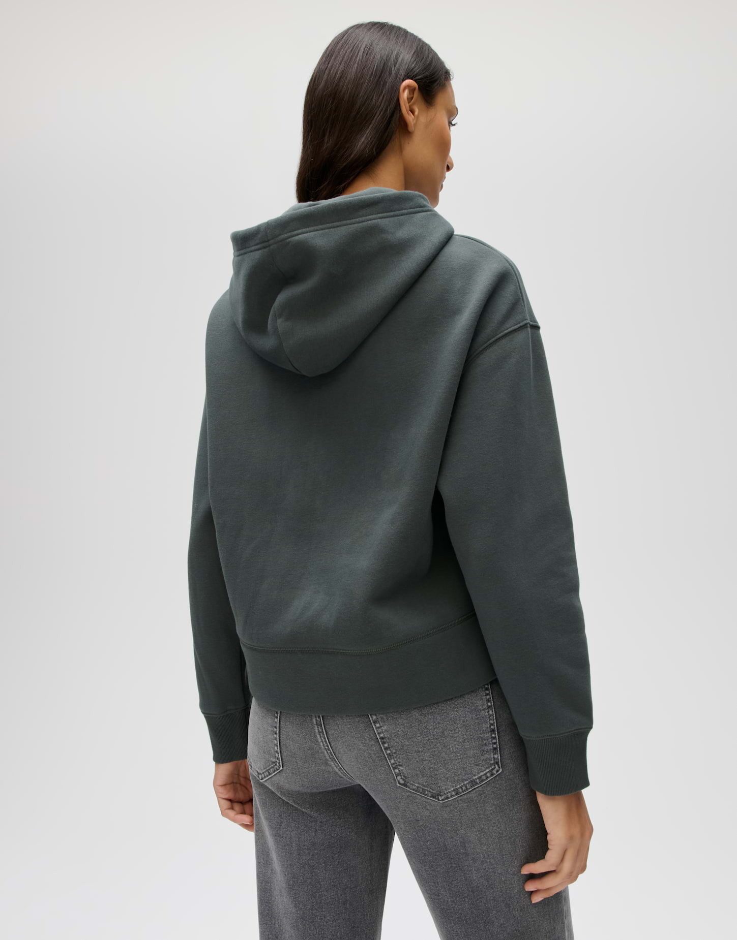OPUS Hoodie GART SLIT aus weicher Sweatware Kapuze, innen weich angeraut, Schlitze in den Seiten – Bild 3 von 5