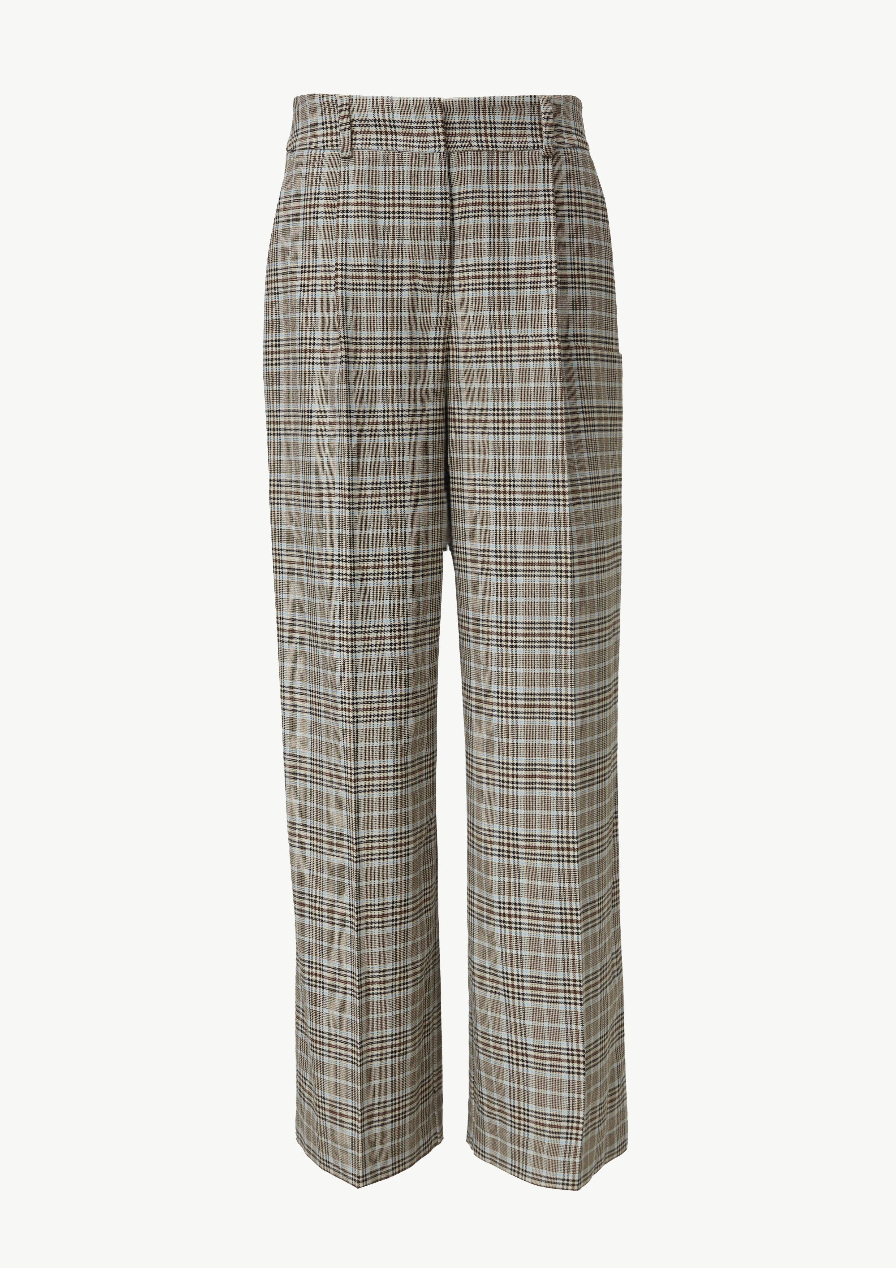 comma casual identity Stoffhose Karohose mit Wide Leg günstig online kaufen