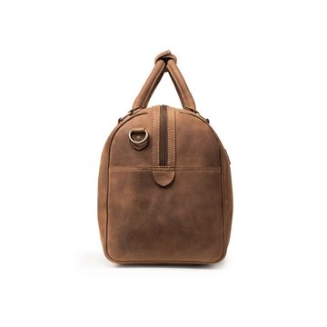 DRAKENSBERG Reisetasche Weekender »Mitch« Havana-Braun, Kabinen- und Bordgepäck für Damen und Herren, handgemacht aus Leder
