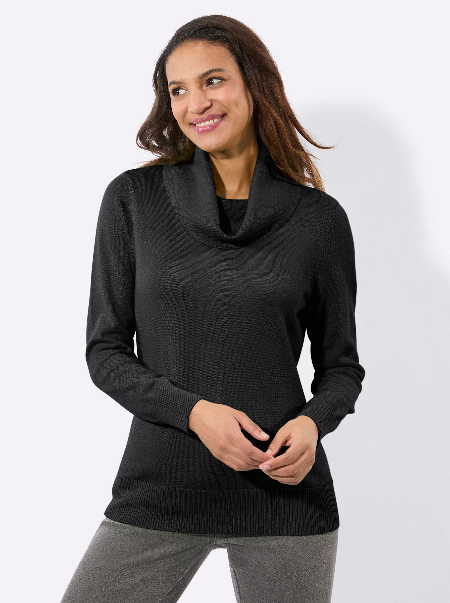 Witt Strickpullover Rollkragen-Pullover Langarm Jersey