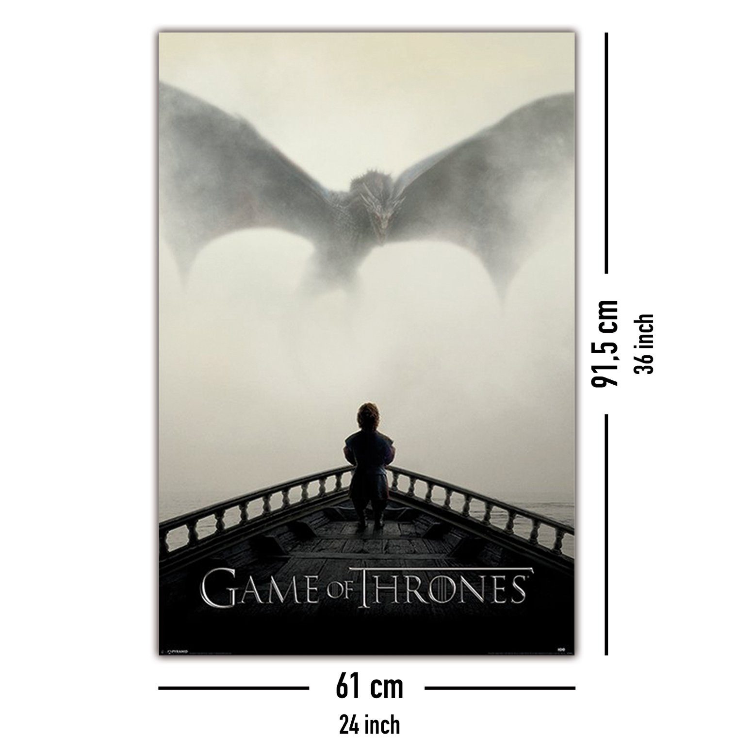 PYRAMID Poster Game of Thrones Poster A Lion & A Dragon 61 x 91,5 cm – Bild 5 von 5