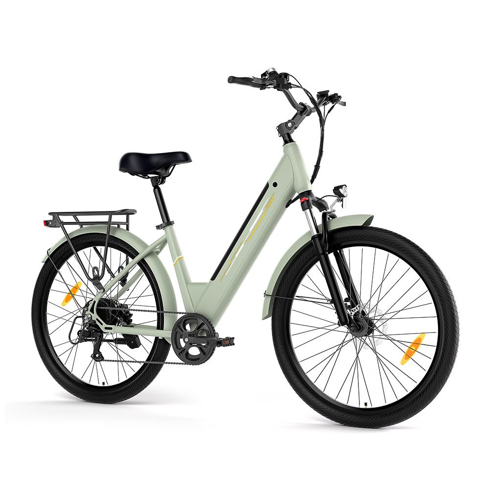 Touroll E-Bike Trekkingrad J1, 7 Gang, Kettenschaltung, Heckmotor, 561,6 Wh, 27.5" x 17.5", 36V 15.6Ah, 100 km, 12/15/18/21/25km/h