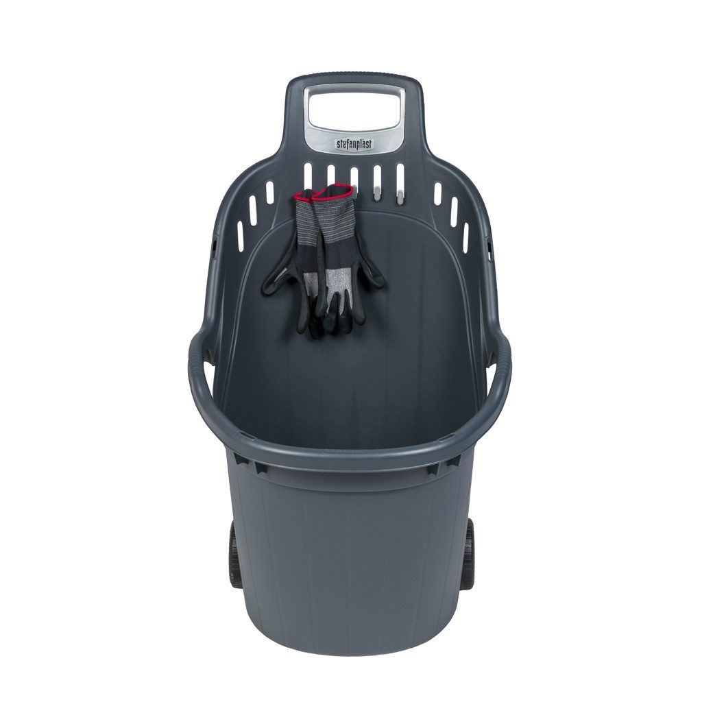 Kreher Trolley Gartentrolley "HELPY" 60 Liter, Farbe: Grau günstig online kaufen