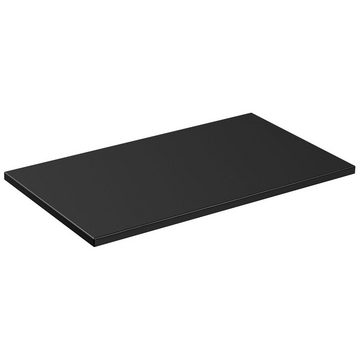 Lomadox Waschtischplatte ADELAIDE-56-BLACK, 80cm in matt schwarz, B/H/T ca. 80,6/2,2/46,5 cm