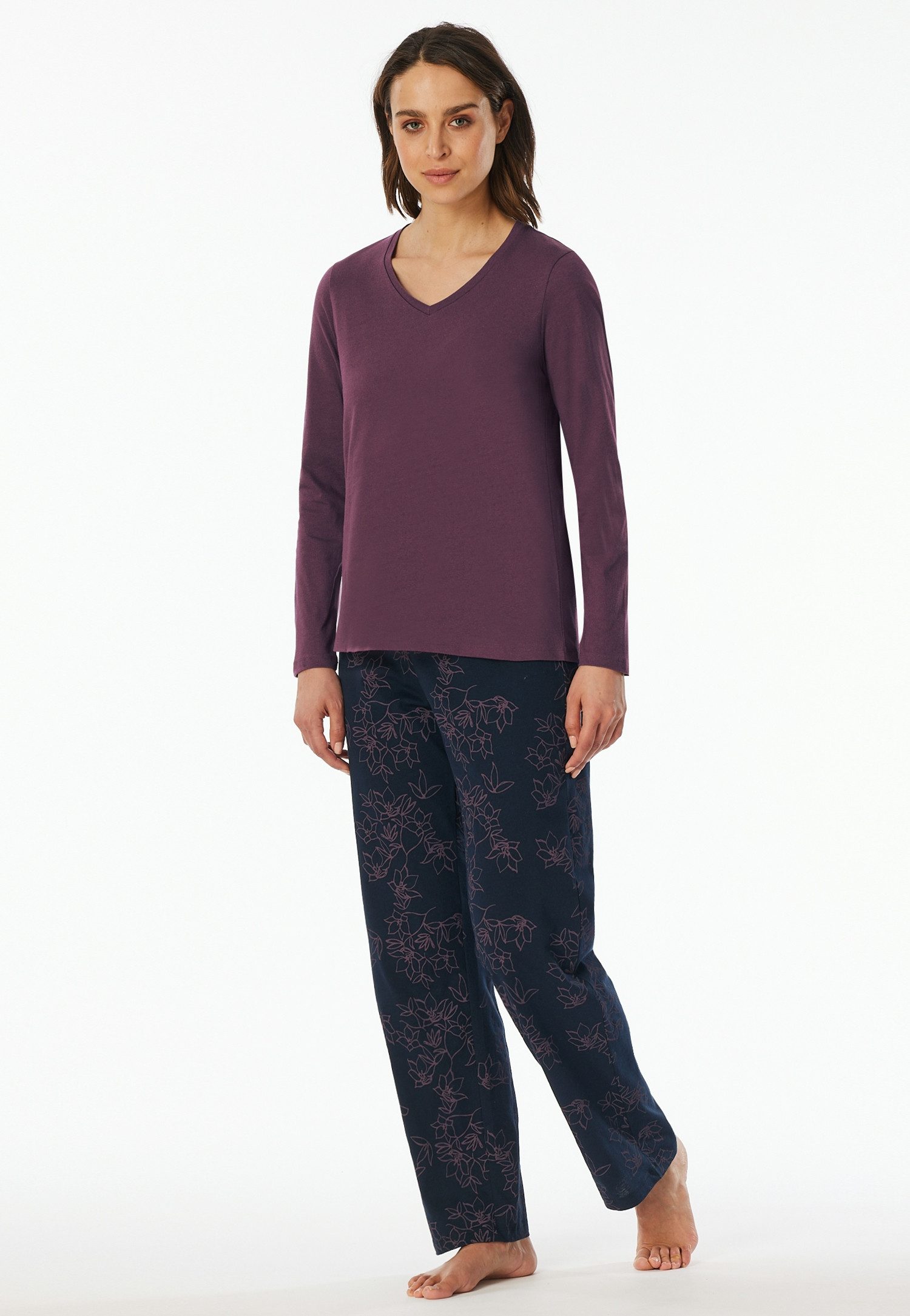 uncover by SCHIESSER Schlafanzug Uncover Nightwear (2 tlg) Baumwolle, Singe günstig online kaufen