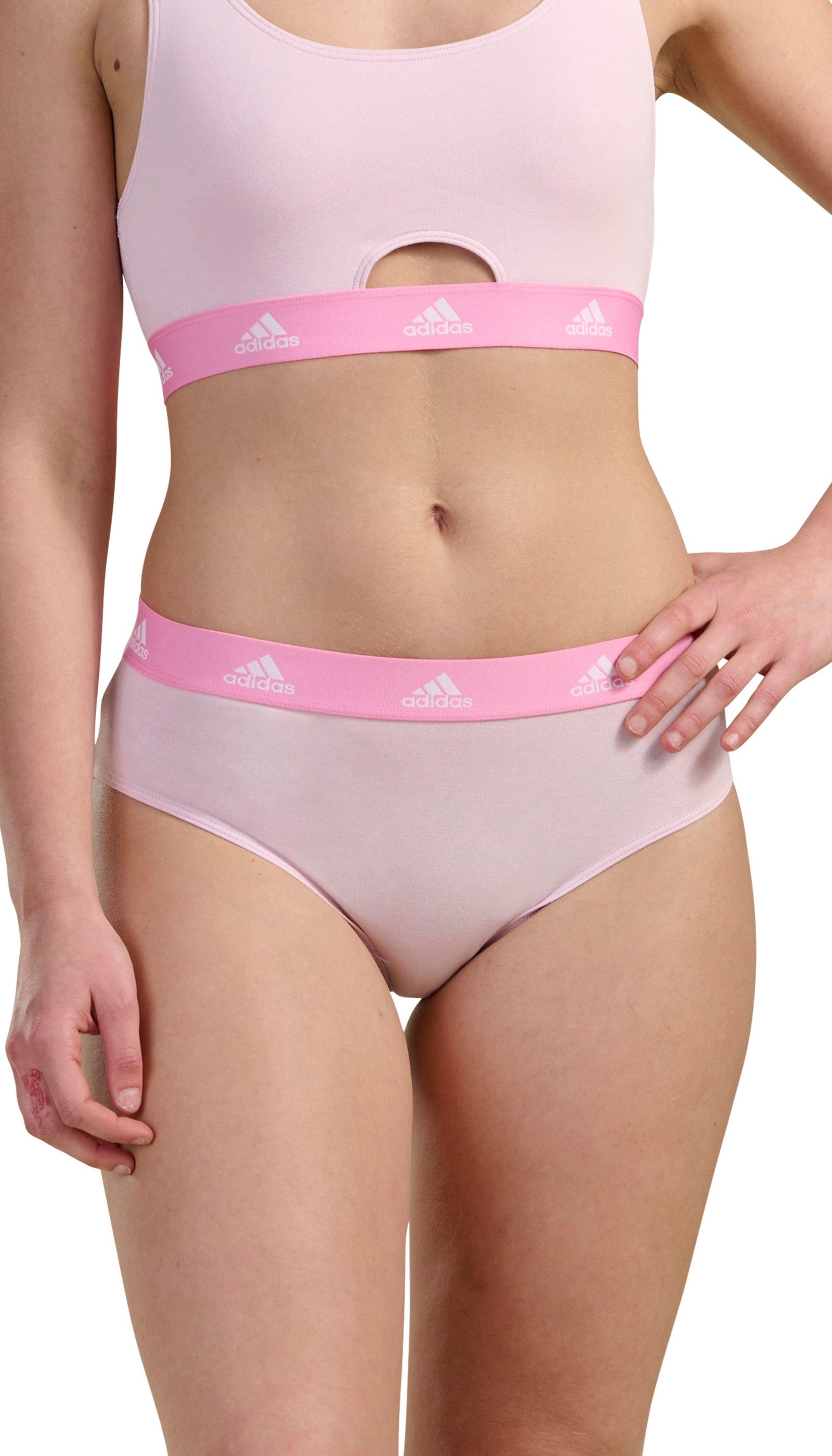 adidas Sportswear Bikinislip Active Comfort Cotton (3er Pack) Logo-Web-Bund günstig online kaufen