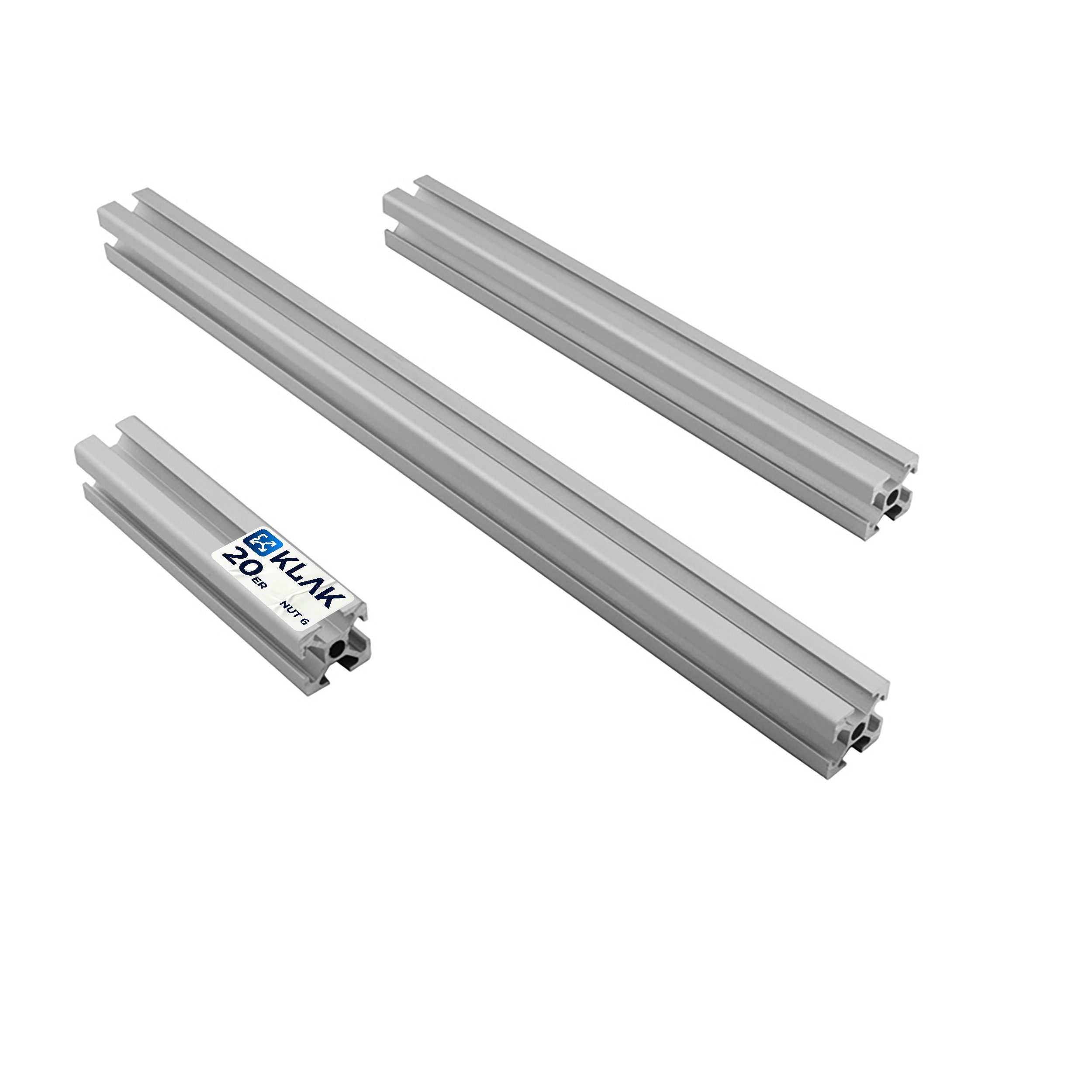 tktrading24 Profil Aluprofil 20x20mm Nut 6 Aluminium Systemprofil Typ I 100mm-2000mm
