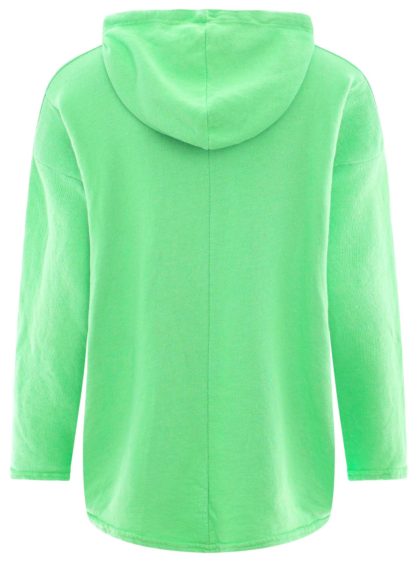 Zwillingsherz Hoodie "Moin" Kapuze, Kordelzug, Langarm, maritimer Schriftzug – Bild 4 von 5