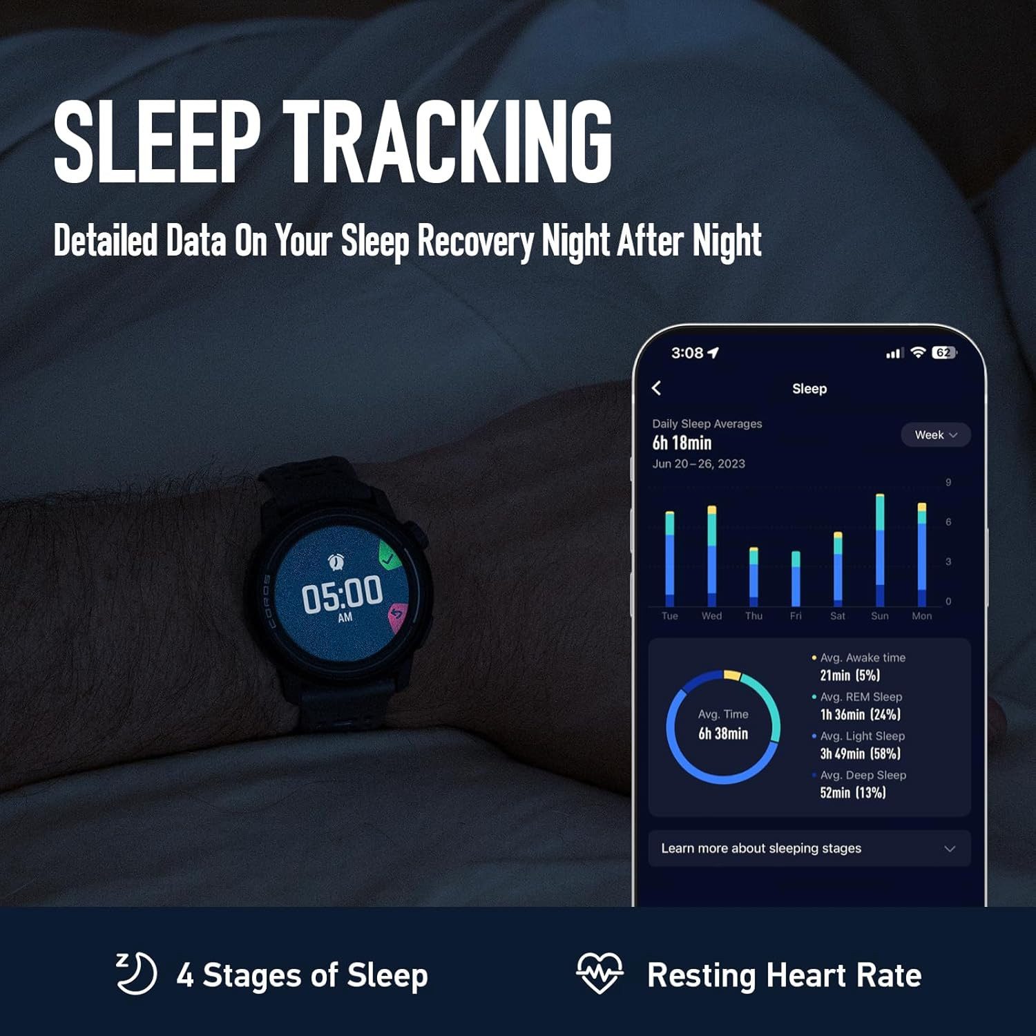 Coros COROS PACE 3 Smartwatch (3 cm, android ios), Sport Smartwatch mit GPS, 1.2" Display, 17 Tagen Akku