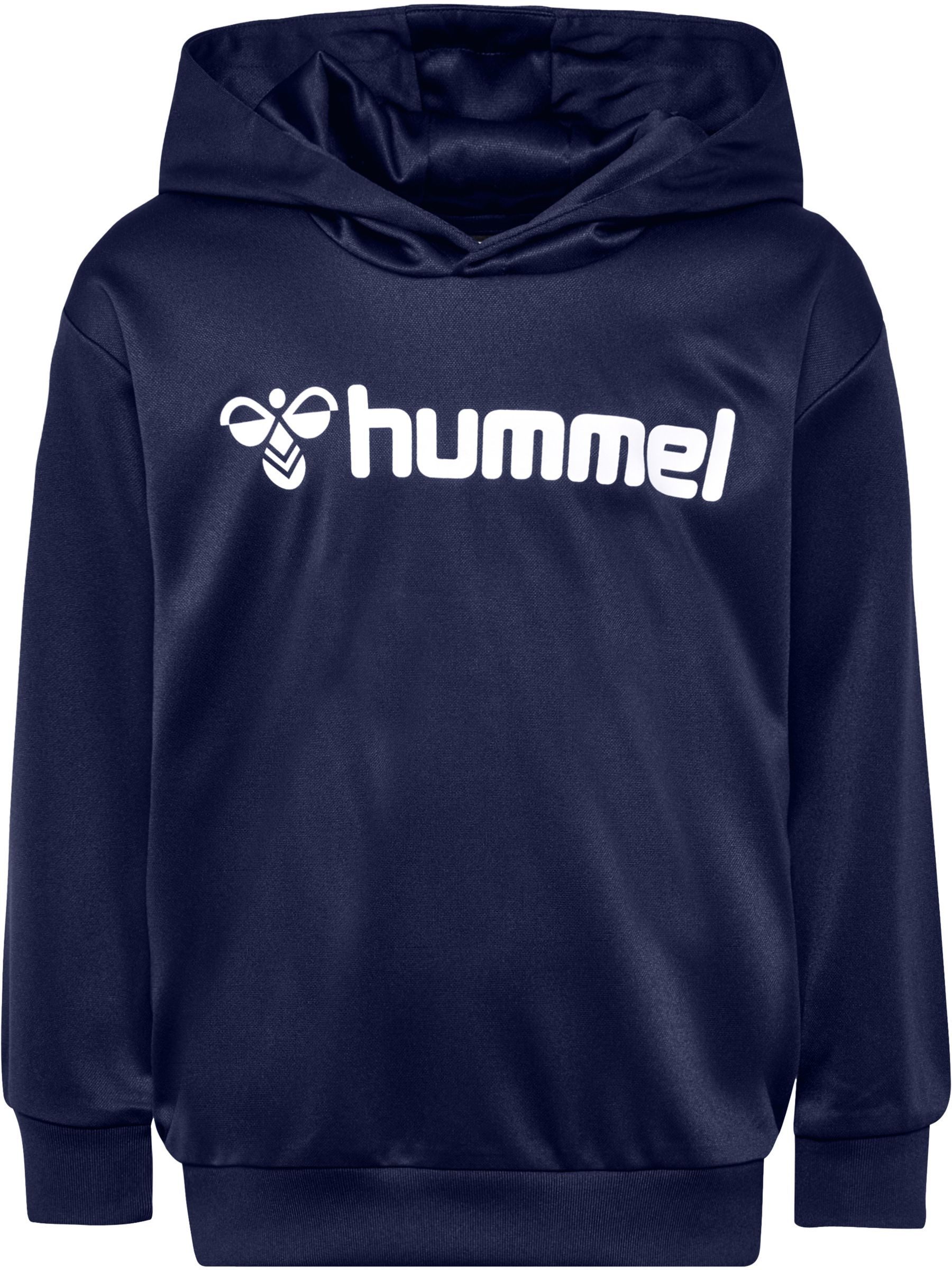 hummel Sweatshirt Kapuzensweatshirt Logoprint Rundhalsausschnitt Basic Look (1-tlg) hmlLOGO HOODIE KIDS