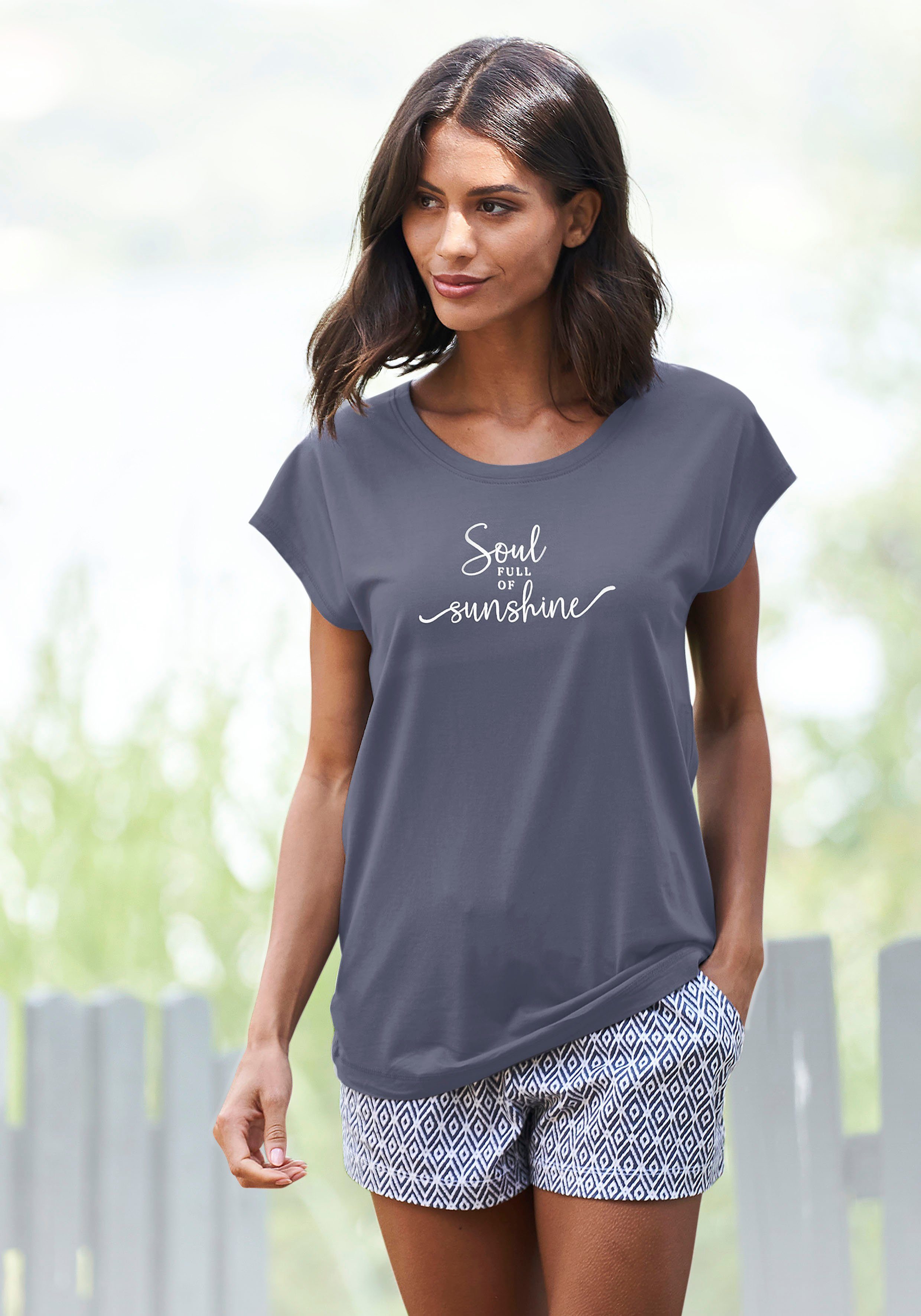 Vivance Dreams by Lascana T-Shirt mit Sommer-Statementdruck – Bild 5 von 5