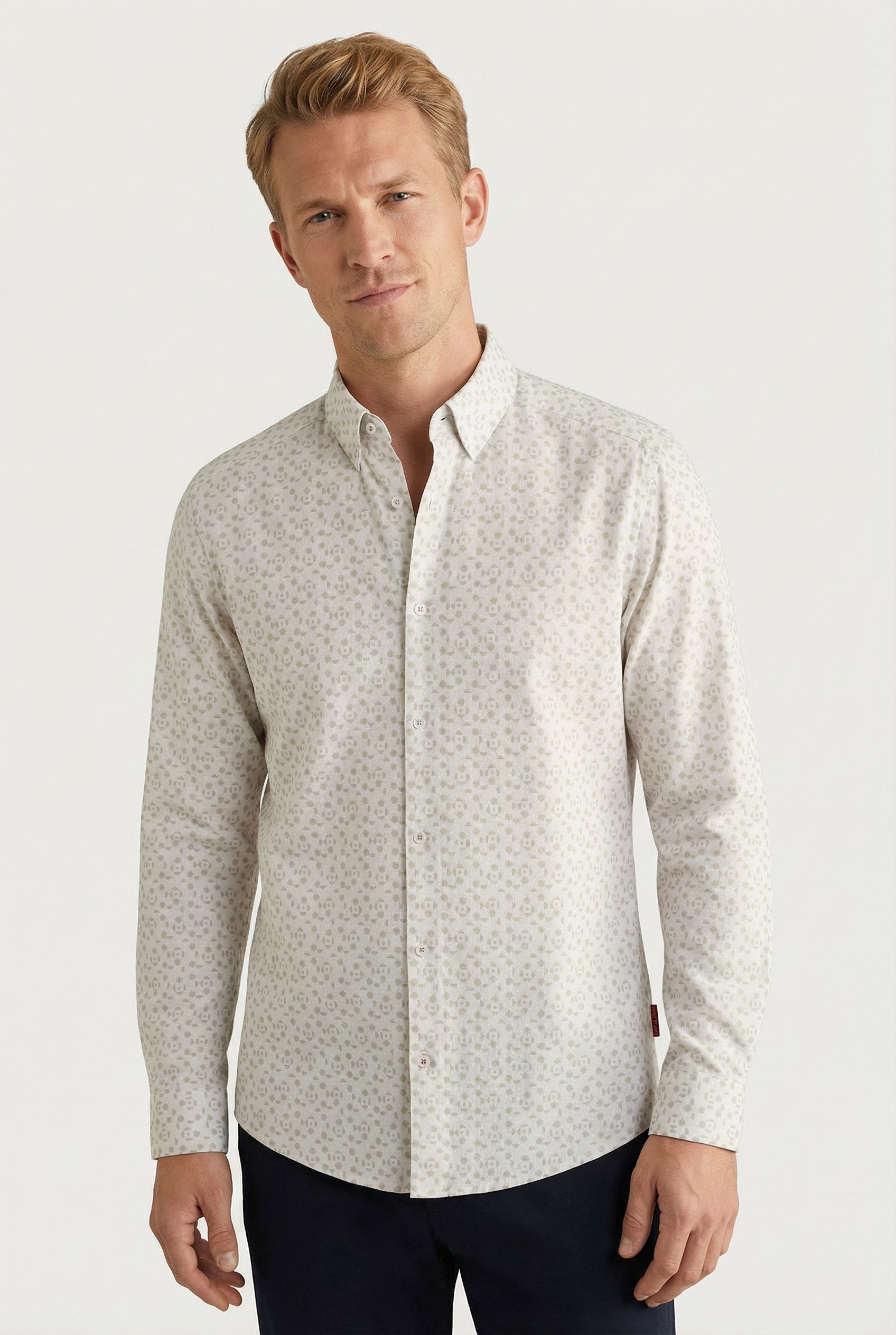 Joop Jeans Langarmhemd Hansen mit Alloverprint