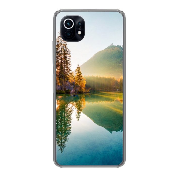 MuchoWow Handyhülle See - Wald - Berge - Natur - Sonne - Landschaft Phone Case Handyhülle Xiaomi Mi 11 Silikon Schutzhülle