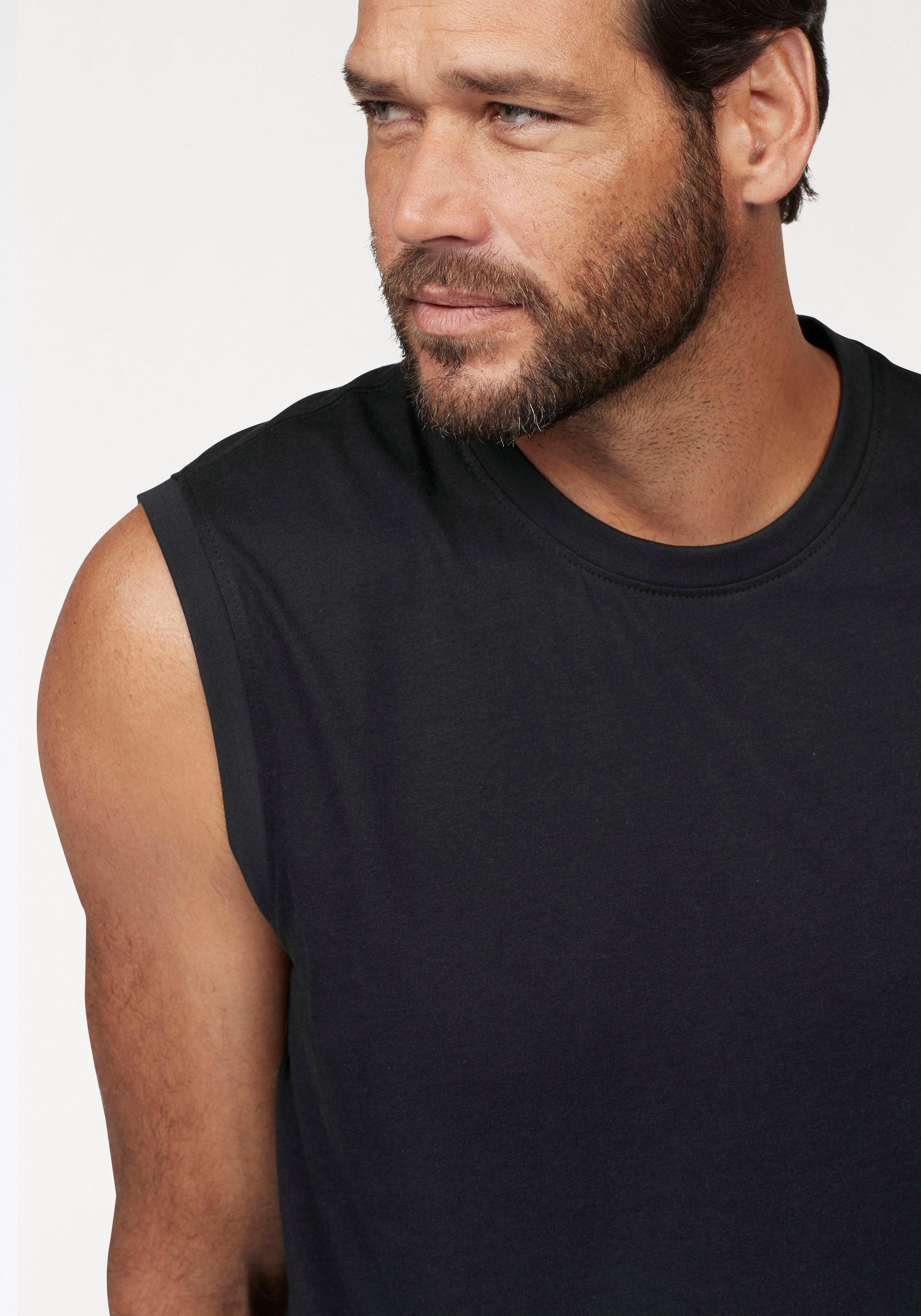 Man's World Muscleshirt (2er-Pack) ärmellos, bedruckt, Rundhalsausschnitt, aus 100% Baumwolle – Bild 5 von 5
