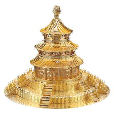 piececool 3D-Puzzle piececool 3D Metallpuzzle Temple of Heaven Gold Version Nr. P017-G, Puzzleteile