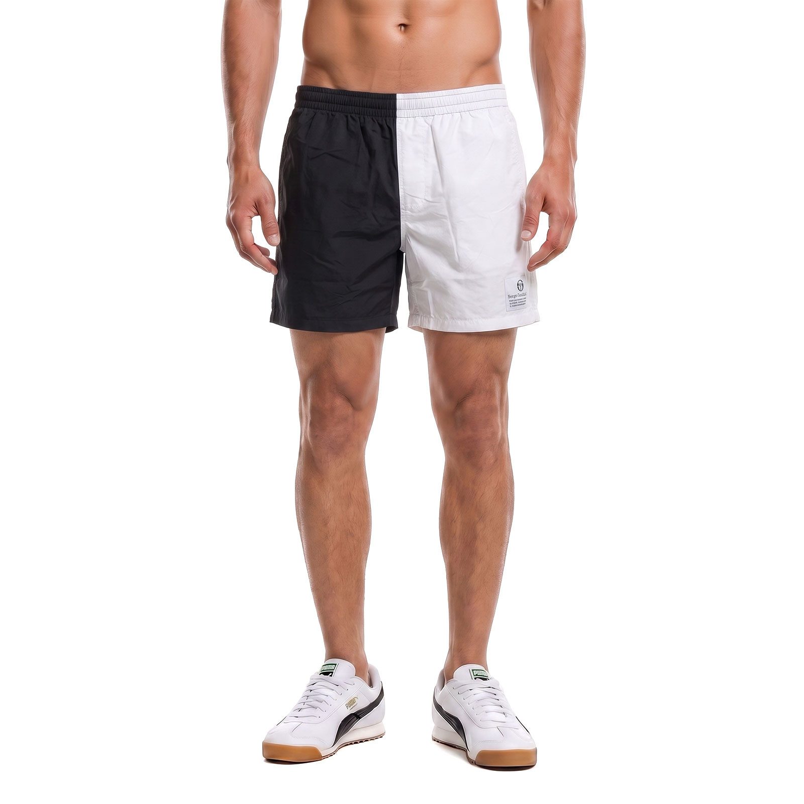 Sergio Tacchini Shorts Short Sergio Tacchini Vernazza (1-tlg) Zweifarbige, farbgeblockte Silhouette