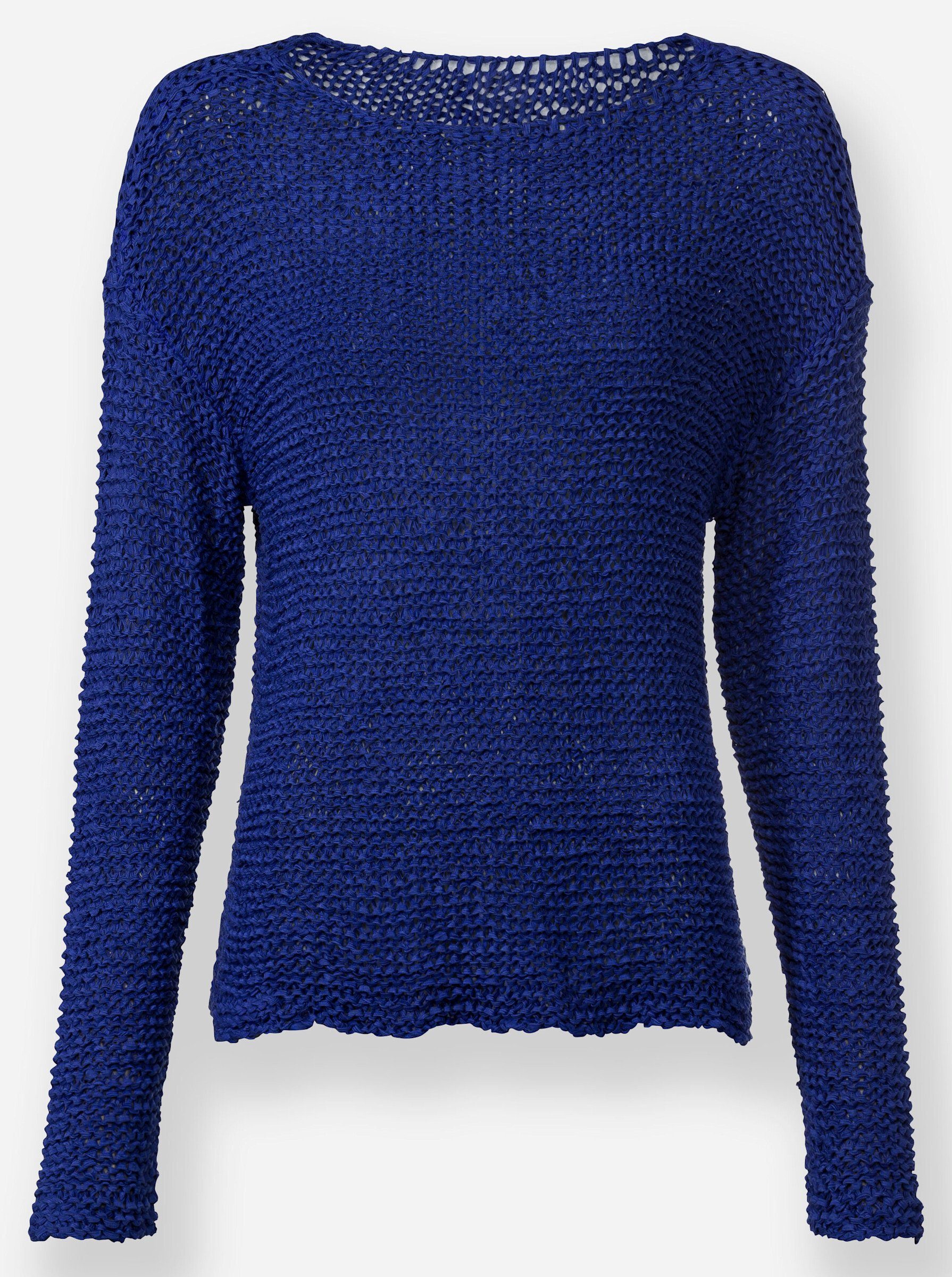 Strickpullover Pullover Langarm Bändchengarn