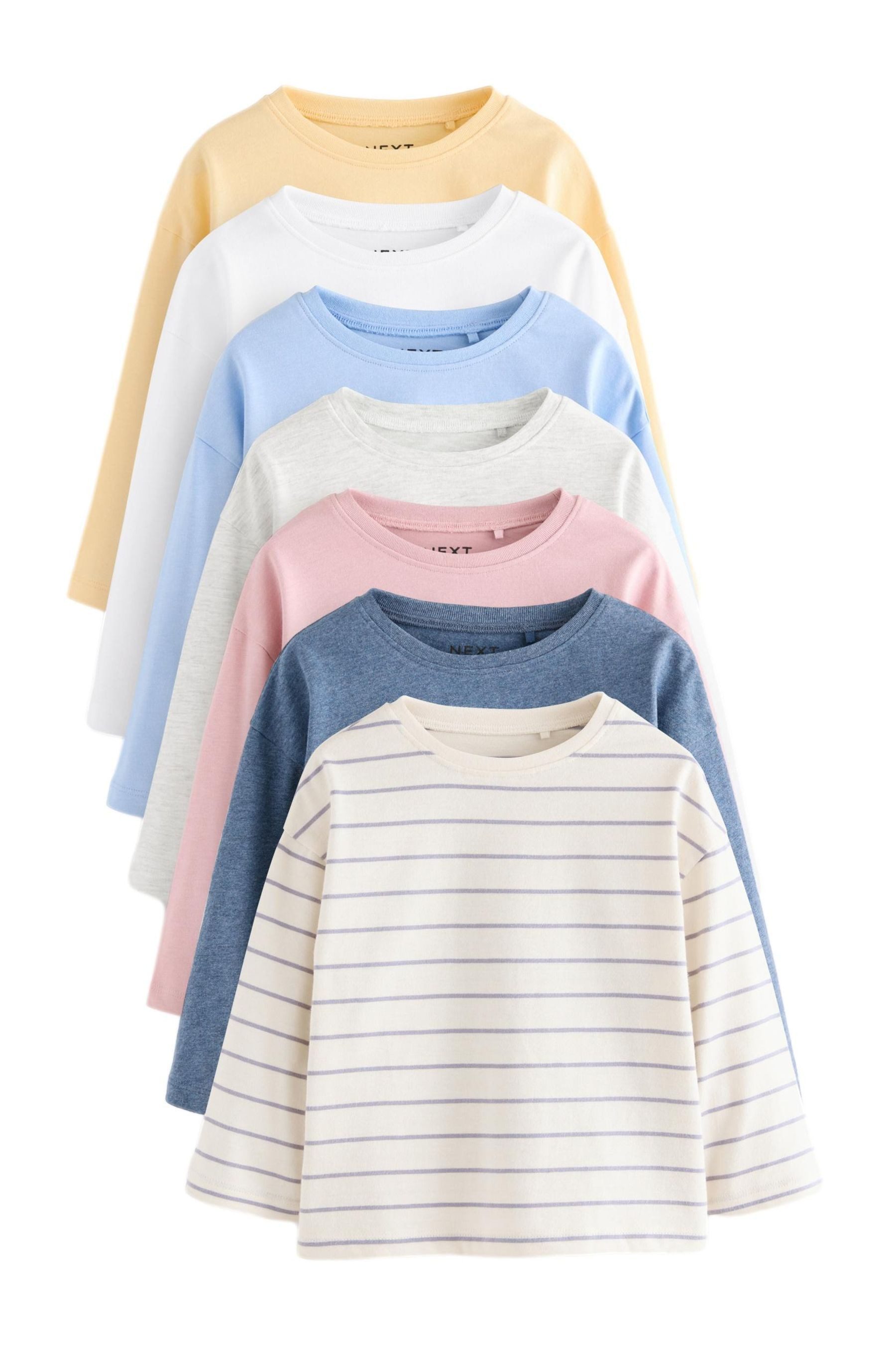 Langarmshirt 7er-Pack Langarmshirts