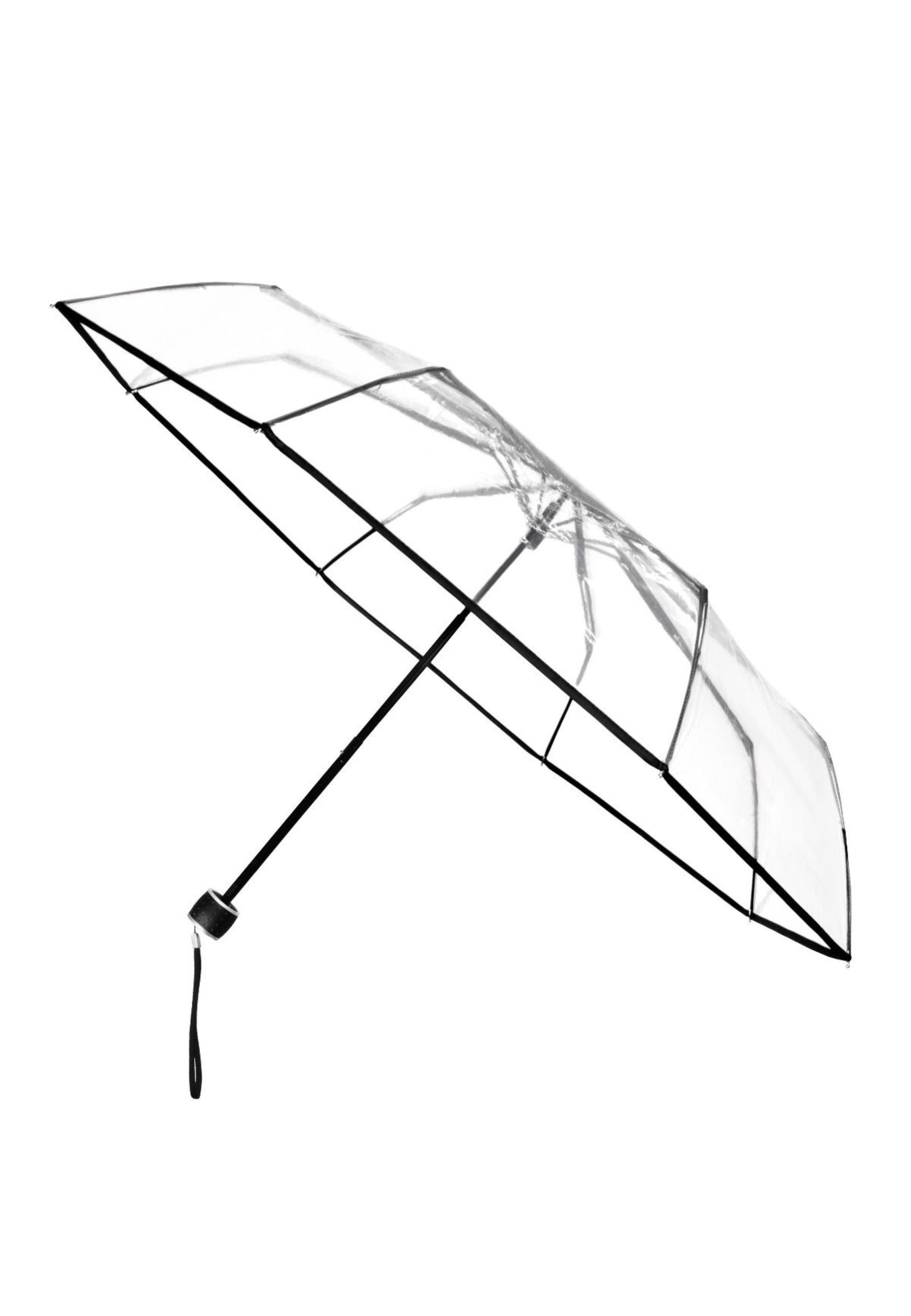 Diademita Taschenregenschirm Transparenter Regenschirm – Manuelle Öffnung – Windfest
