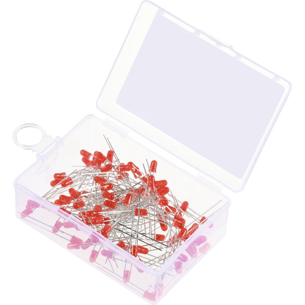 LED-Leuchtmittel TRU COMPONENTS LED bedrahtet Rot Rund 3 mm 330 mcd 30 ° 20 mA 1.8 V