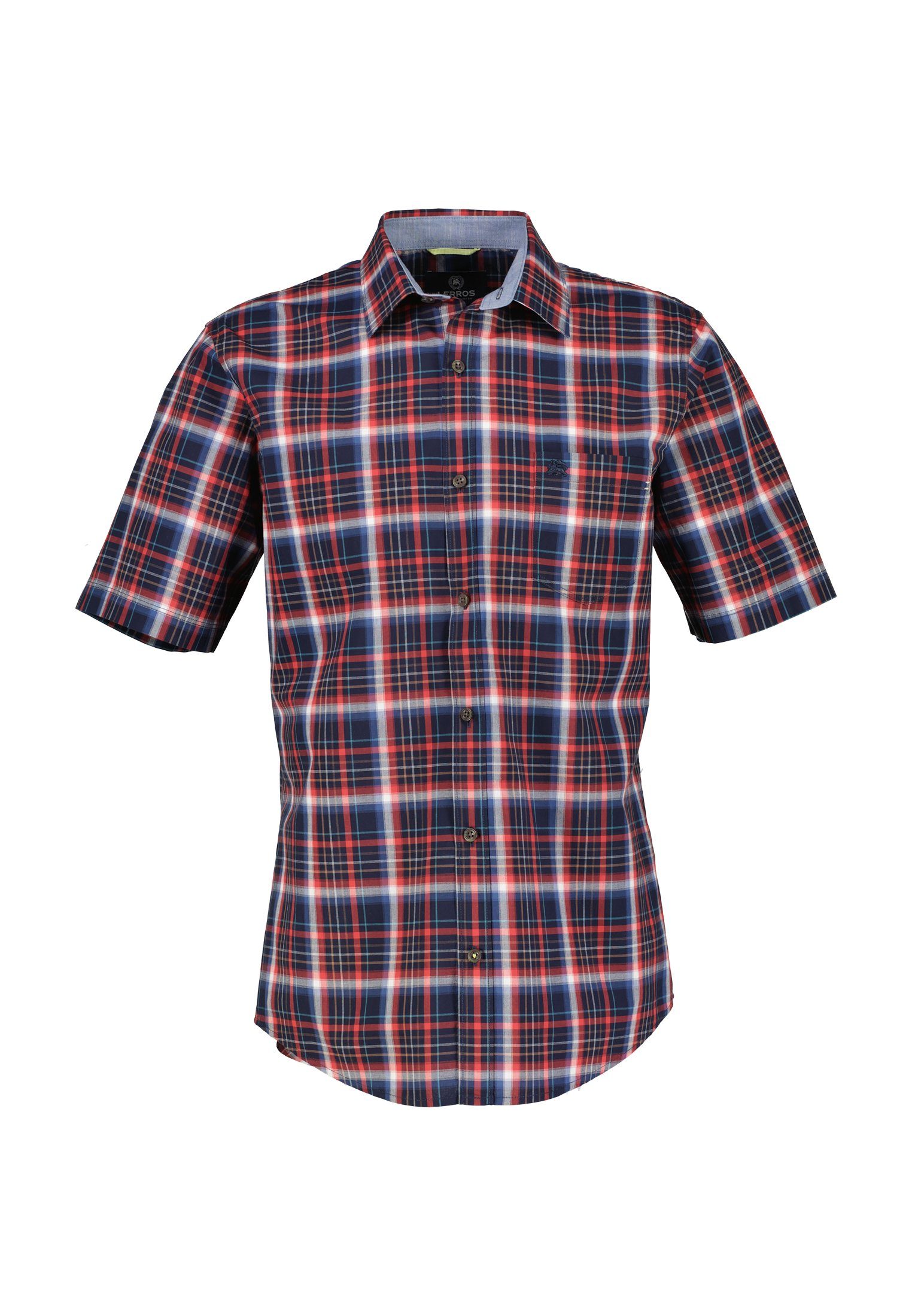 LERROS Kurzarmhemd Kurzarmhemd *Poplin Check*