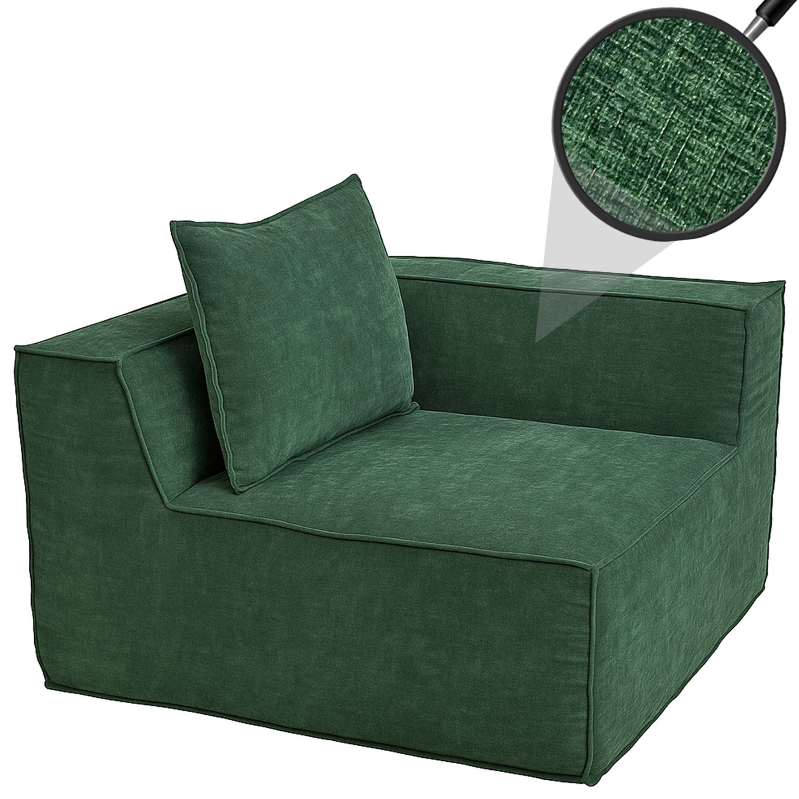 MCW Loungesessel MCW-O54-E, Inklusive Kissen, Bezug abnehmbar, Mit rutschhemmender Unterseite