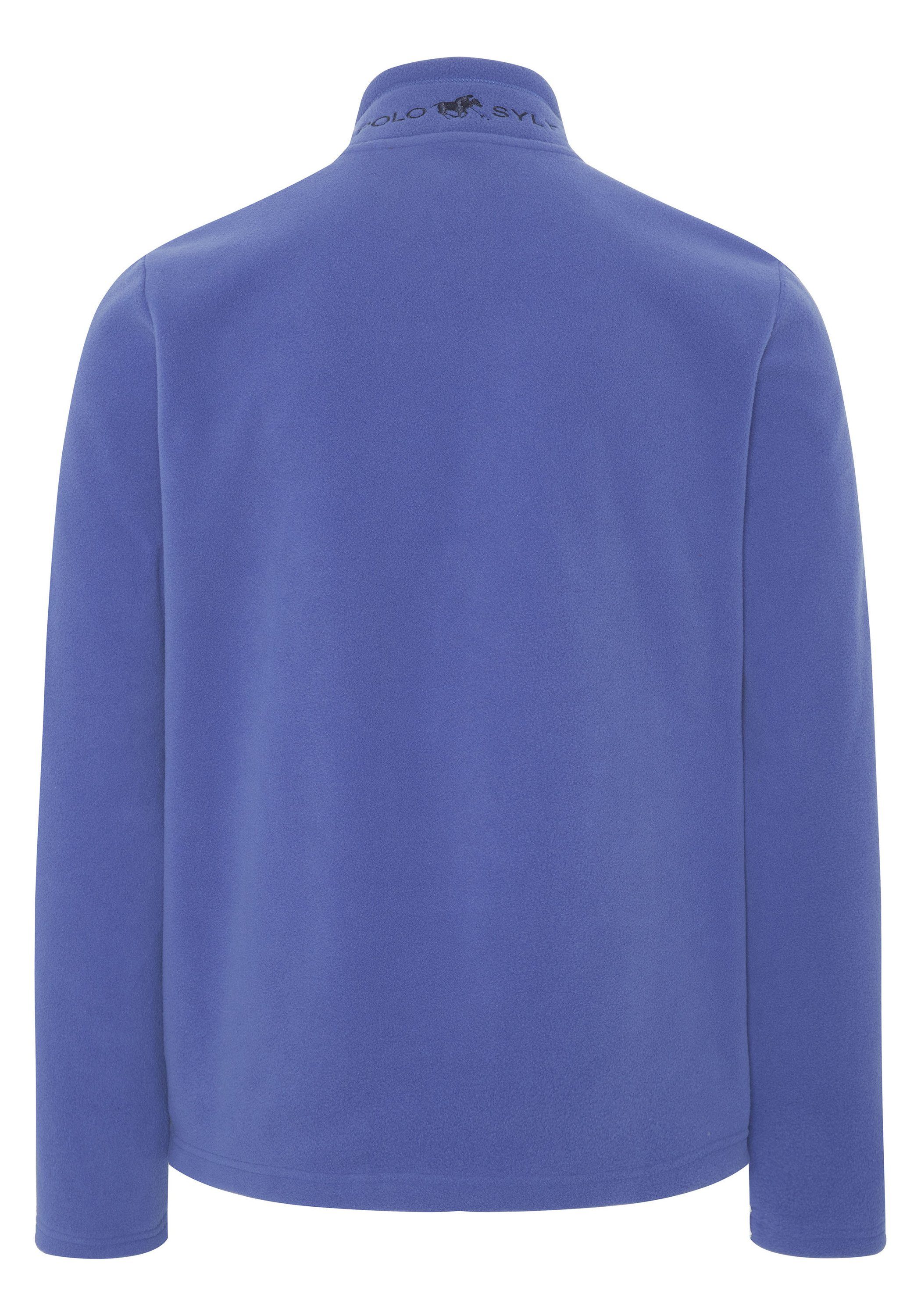 Polo Sylt Fleecejacke mit Label-Stitchings günstig online kaufen