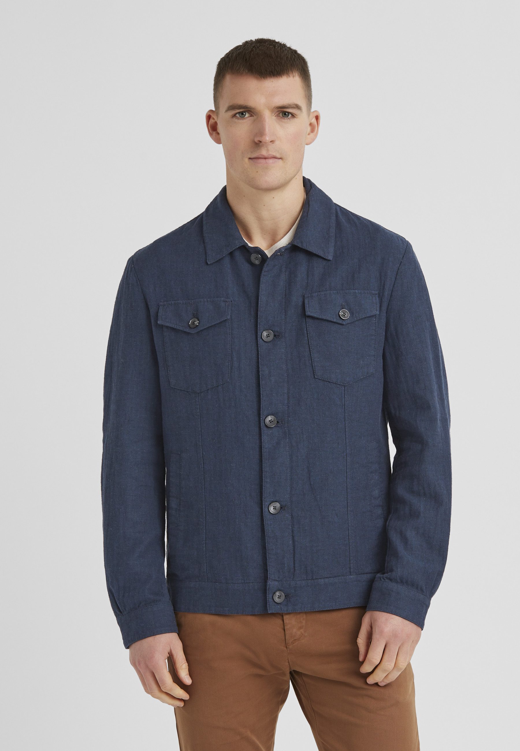 Hemdjacke MSDetroit Herren klassisch Knöpfe
