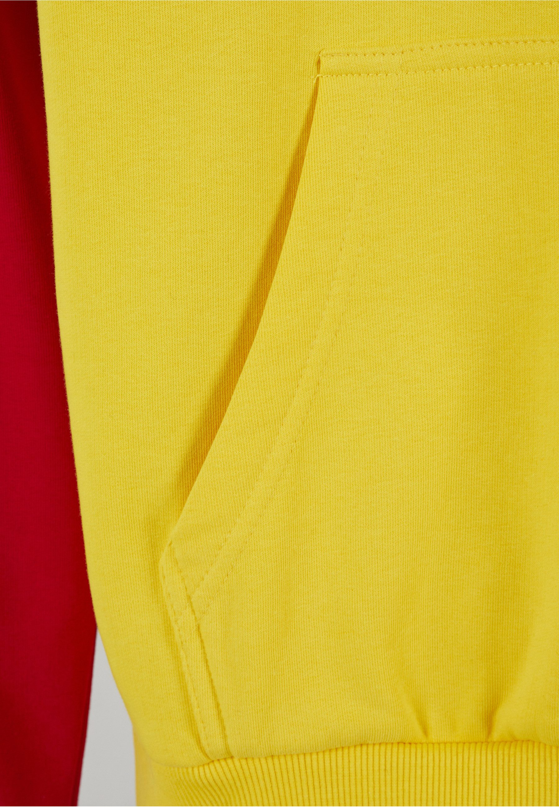 Karl Kani Kapuzensweatshirt Karl Kani Signature Block Teddy Hoodie yellow/navy/red (1-tlg)