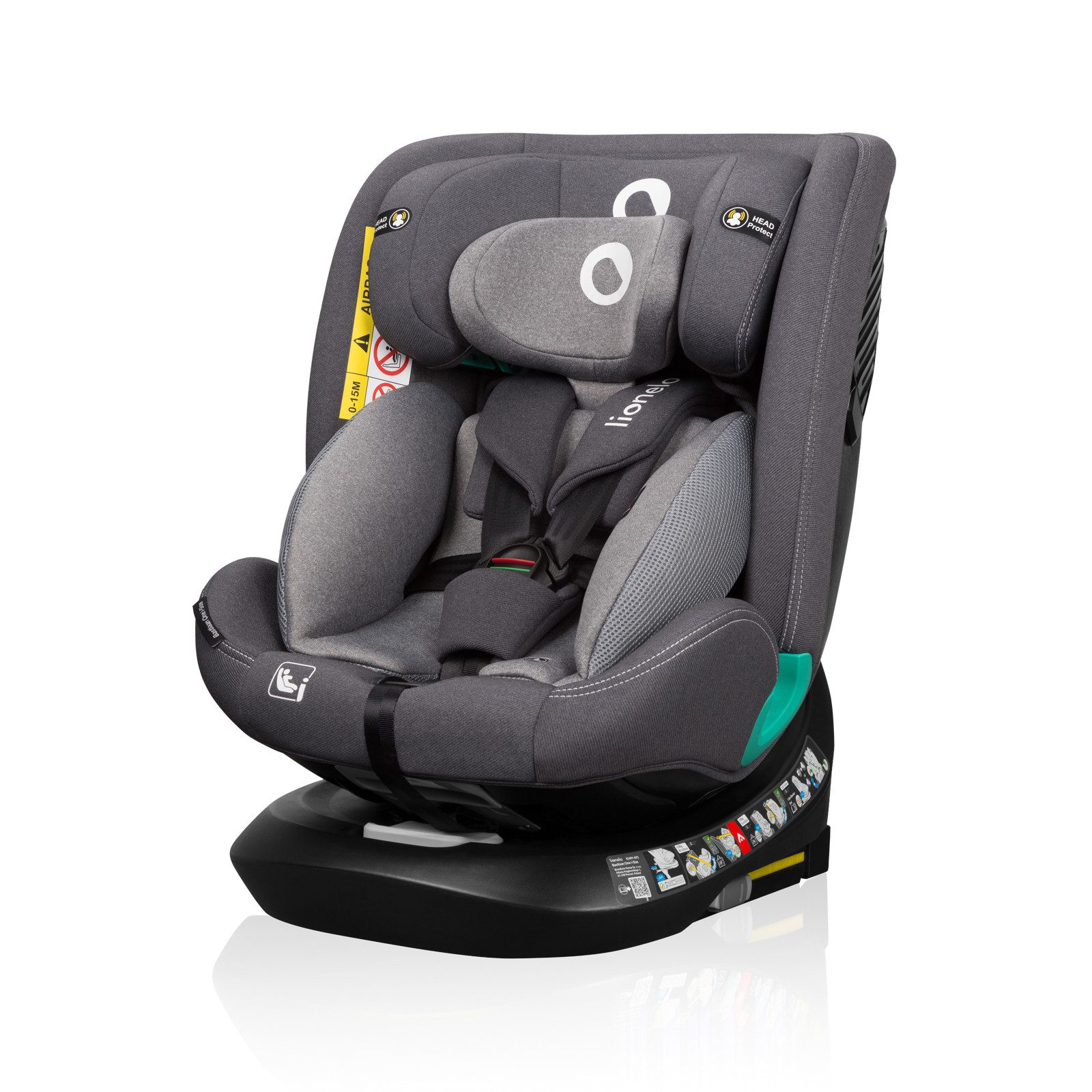 lionelo Autokindersitz BASTIAAN ONE i-SIZE, ab: ab Geburt, bis: 12 Jahren, ab: 0,00 kg, bis: 36,00 kg, (Set), 4 in 1/i-Size/Dri-Seat/360 Grad/0-36kg