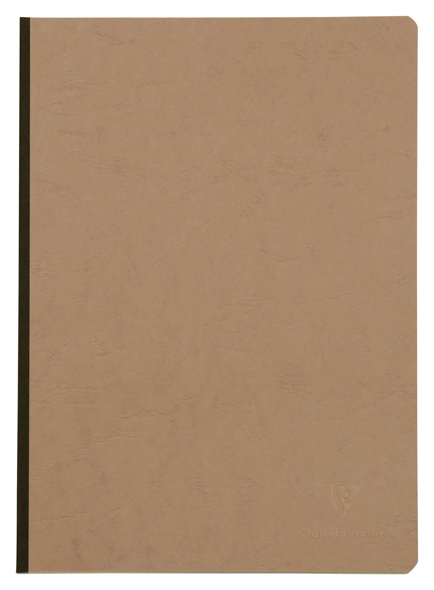 CLAIREFONTAINE Notizbuch Clairefontaine Heft AgeBag A4 Leinen blanc 96Bl br
