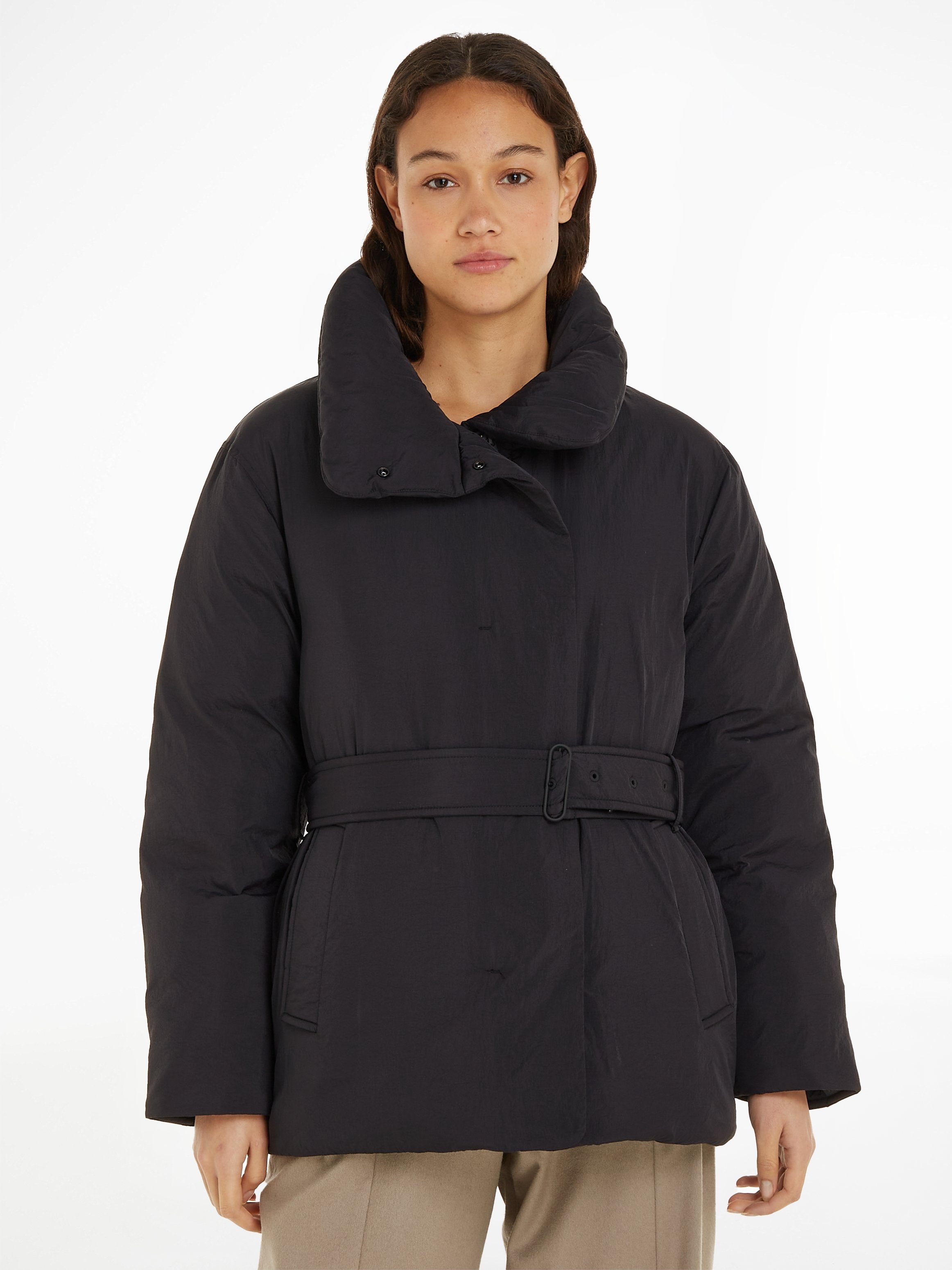 Calvin Klein Steppjacke CRINKLE NYLON DOWN WRAP JACKET