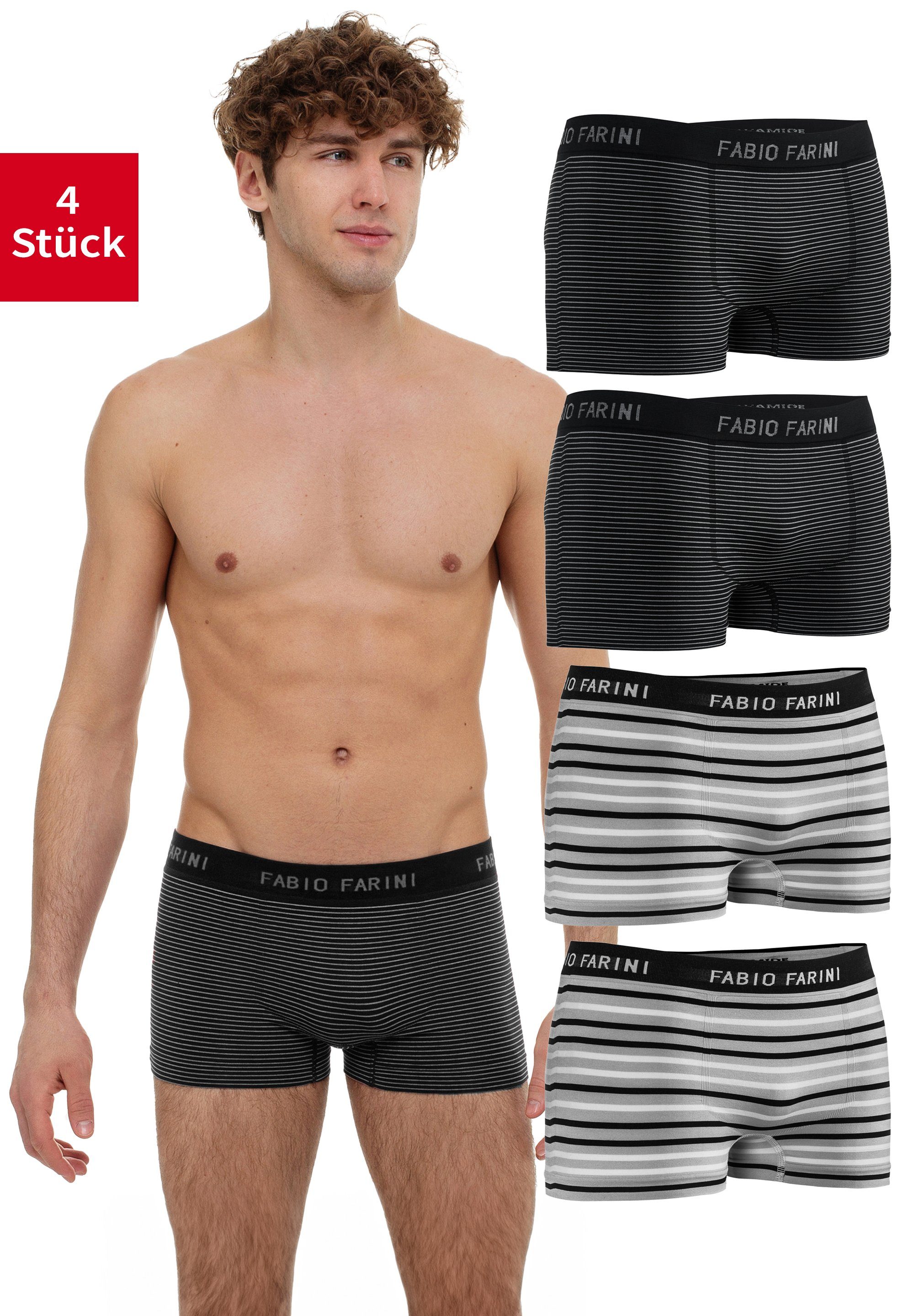Fabio Farini Boxershorts Herren Unterhosen - Männer Retroshorts aus weicher günstig online kaufen