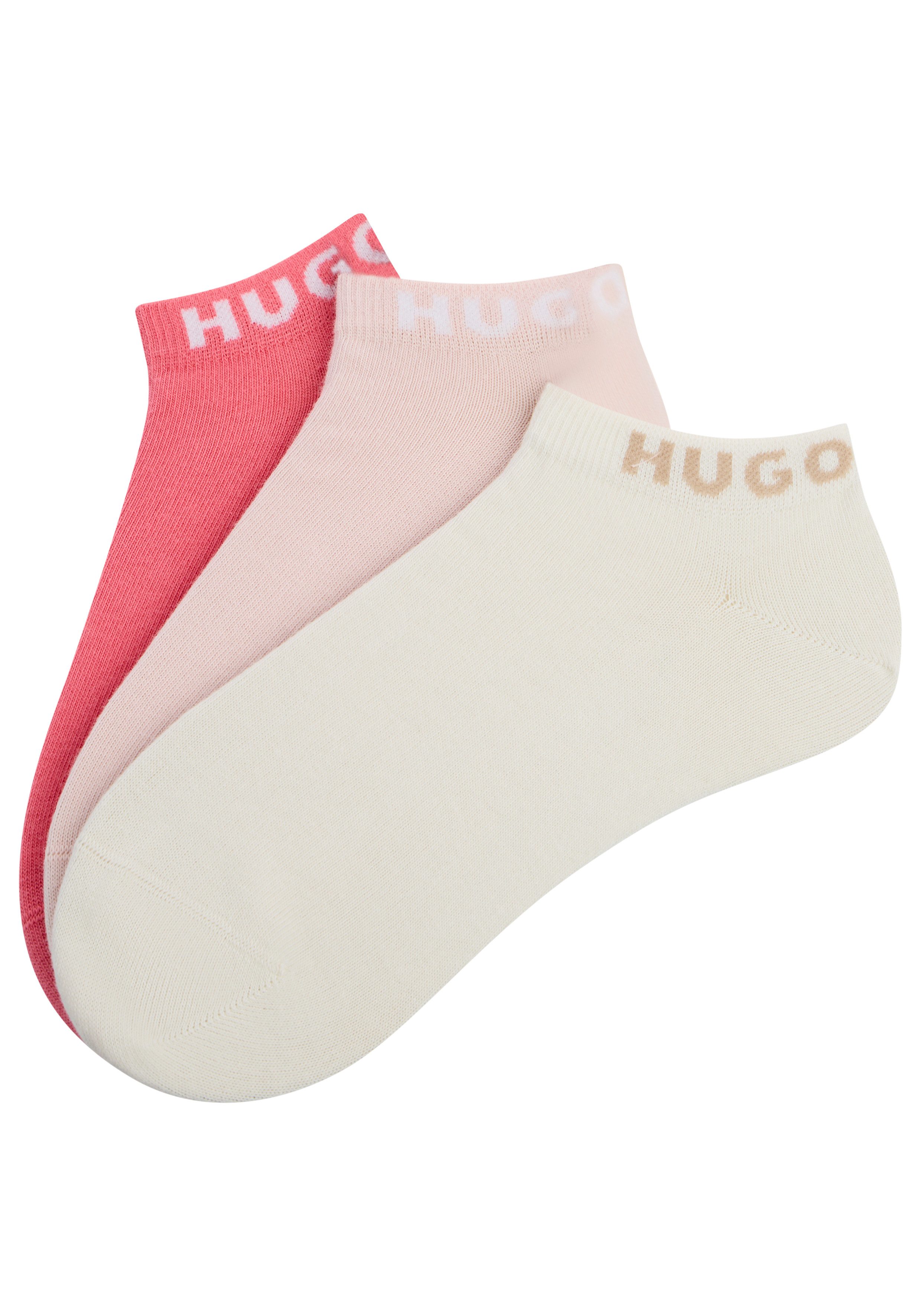 HUGO Socken 3P AS UNI CC W (Packung, 3-Paar, 3er) mit kontrastfarbenen Logo günstig online kaufen