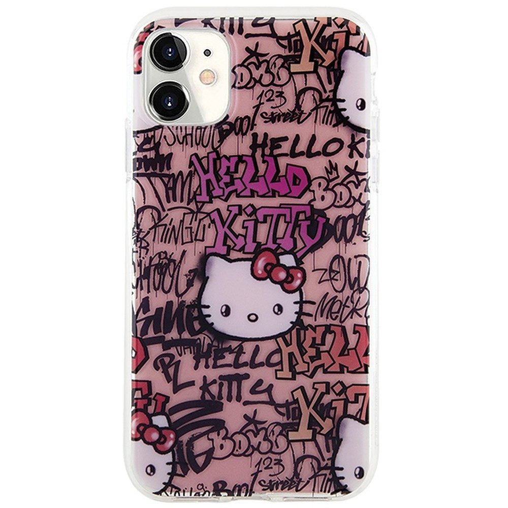 Hello Kitty Handyhülle Schutzhülle Motivschale Handyschale 6,1 Zoll, IML-Druck, TPU-Material, Hello Kitty Motiv, Kratzschutz