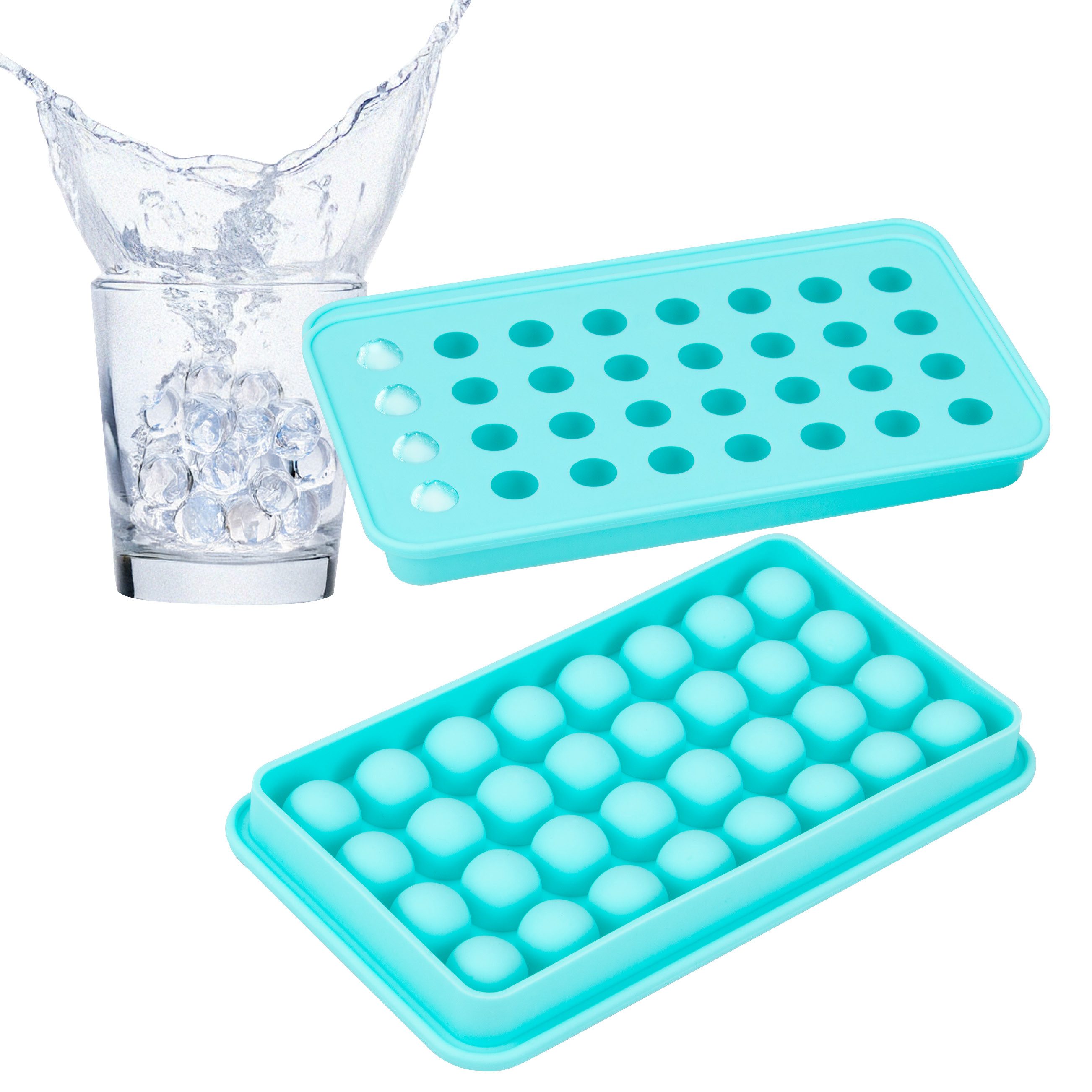 bremermann Eiswürfelform 32er Silikon-Eiskugelform, 2er-Set, (2-tlg)