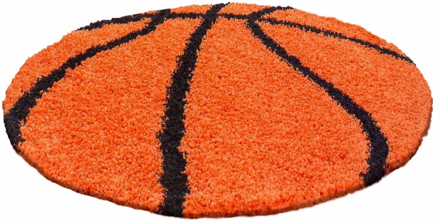 Ayyildiz Teppiche Kinderteppich Fun 6002, rund, Höhe: 30 mm, Motiv Basketba günstig online kaufen
