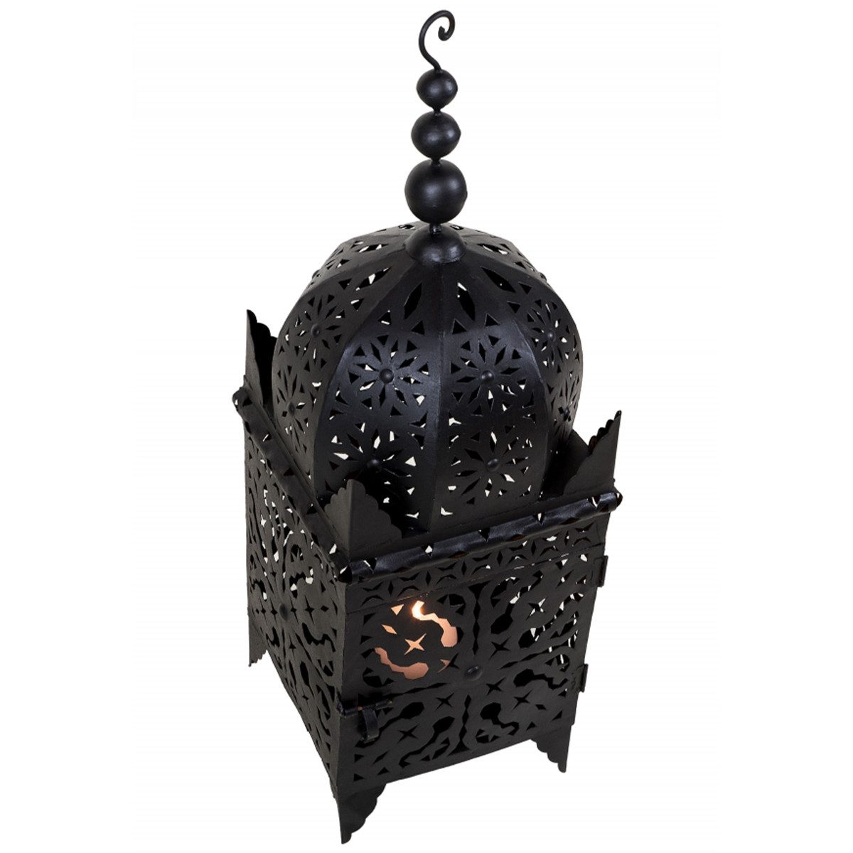 Marrakesch Orient & Mediterran Interior Kerzenlaterne Orientalische Laterne Frane 80cm (1 St), Handarbeit