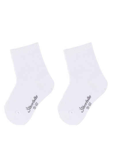 Sterntaler® Basicsocken Söckchen uni, 2er-Pack (2-Paar) Söckchen - Babysöckchen, Söckchen Doppelpack, uni in 7 Basic Farben - Kindersöckchen, Bequeme Baby- und Kindersocken aus pflegeleichter Baumwolle-Mischung - Kindersocken gemustertSöckchen im Doppelpack, uni - Uni-Socken