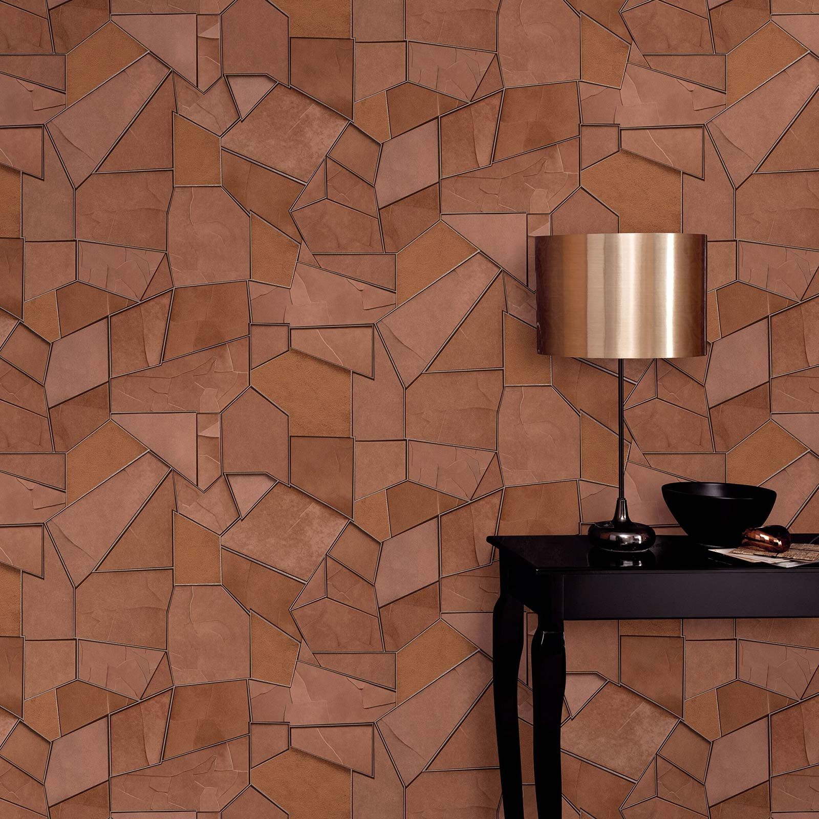 BRICOFLOR Vinyltapete, Holzstruktur, (0,53, 1 St), Wallpaper