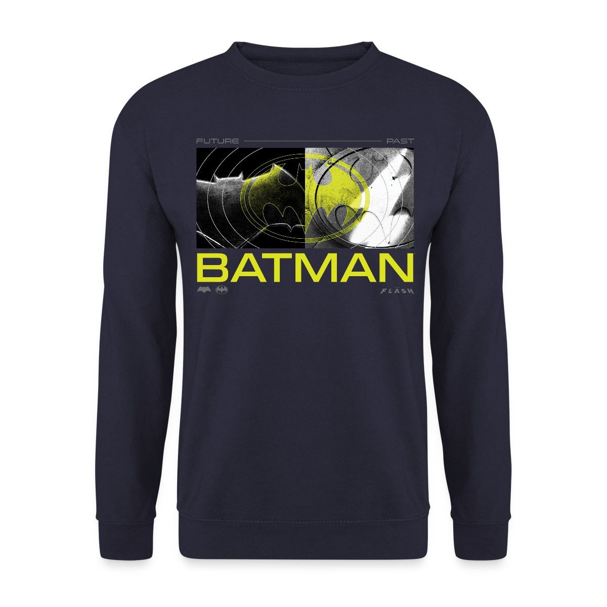 Spreadshirt Sweatshirt The Flash Und Batman Zukunft Und Vergangenheit Unisex Pullover (1-tlg)