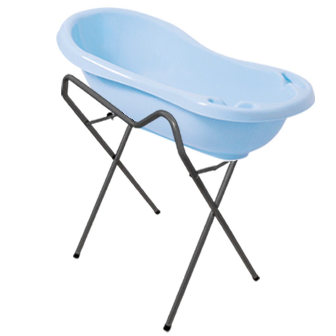 Maltex Babybadewanne Premium Blau ** Gestell Set Europe + Zubehör - Babywanne Classic Topf + 3-tlg + - Set), + Babybadeset ** Top in (Made Pflege, Badesitz Grau Gestell