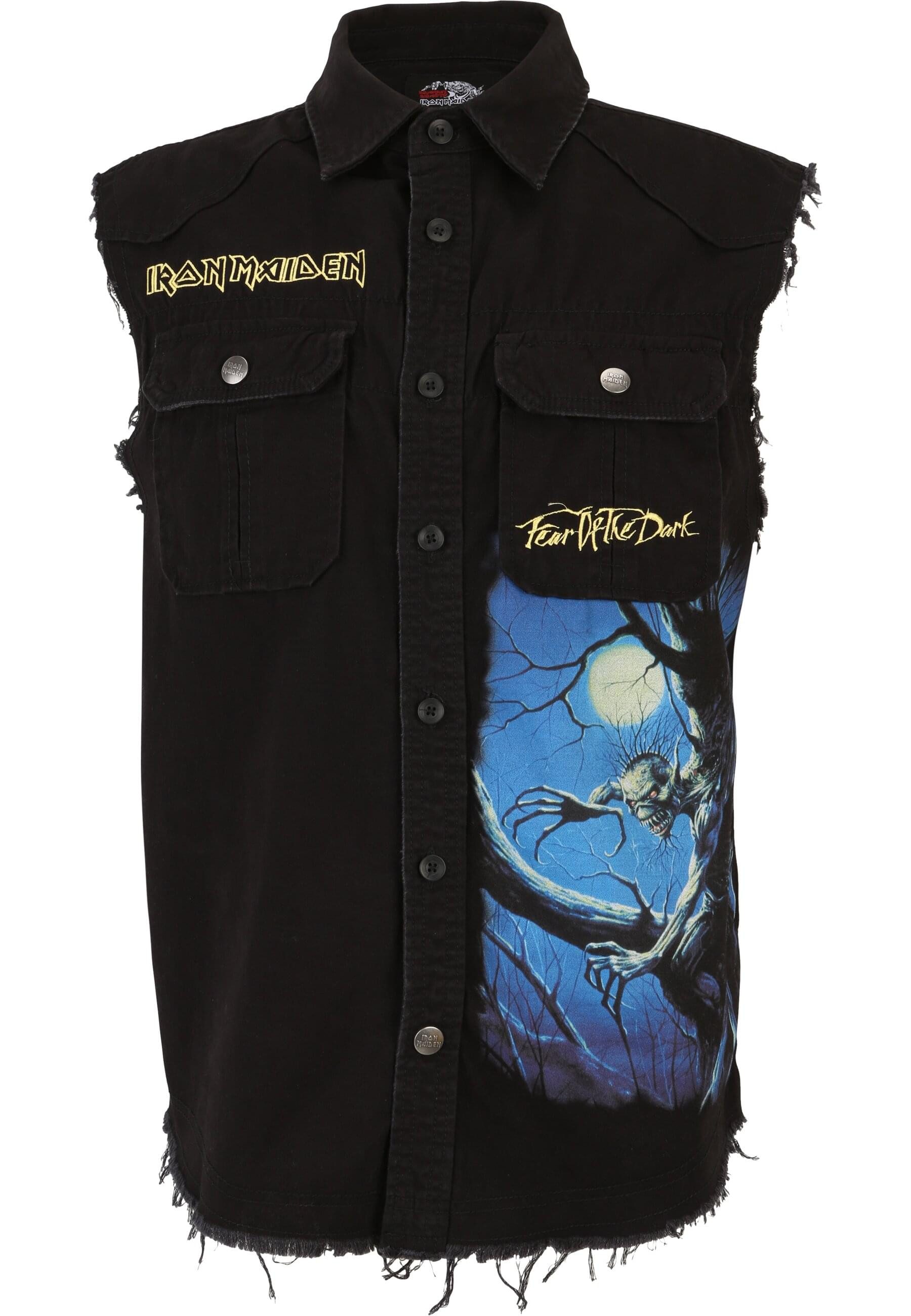 Brandit Jeansweste Brandit Iron Maiden Vintage Shirt sleeveless FOTD (1-tlg)