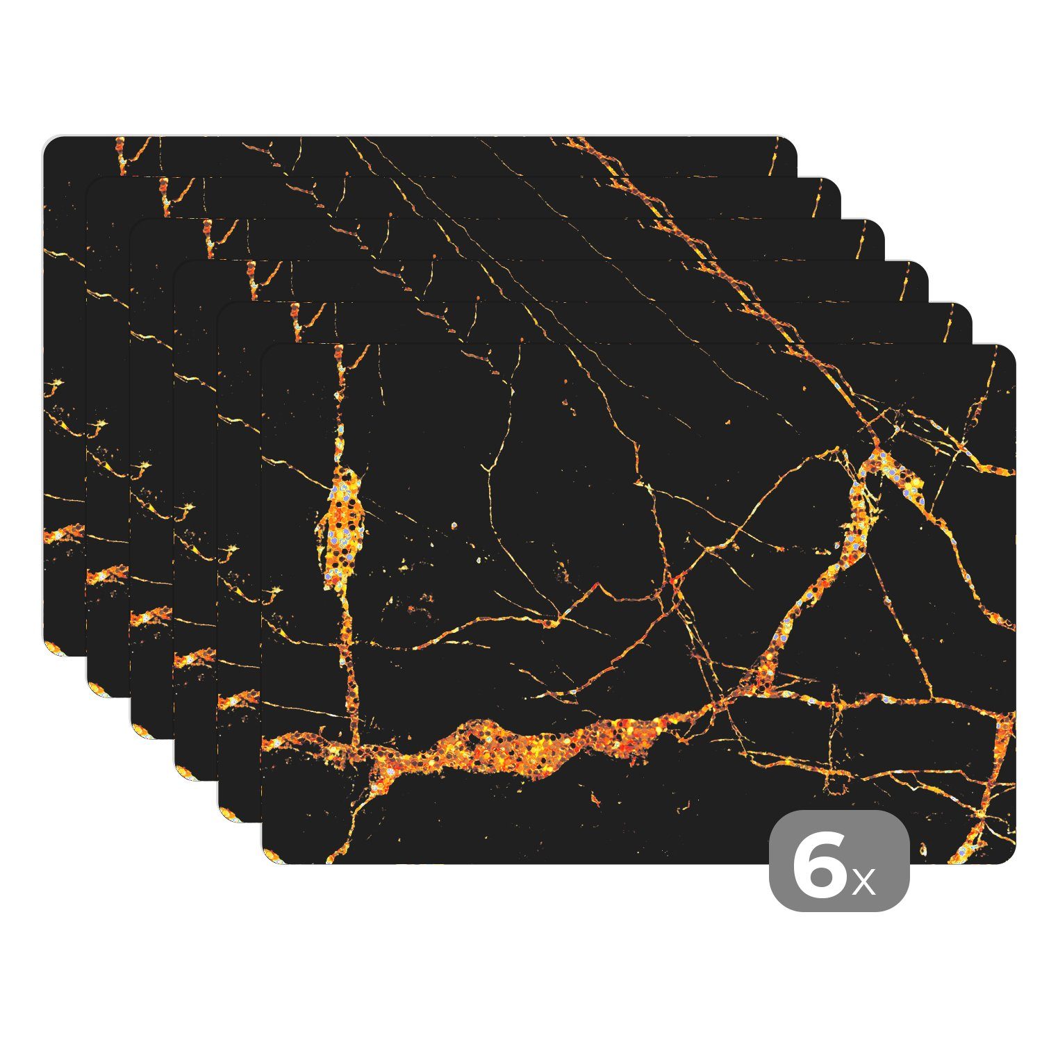 MuchoWow Platzset Marmor - Gold - günstig online kaufen