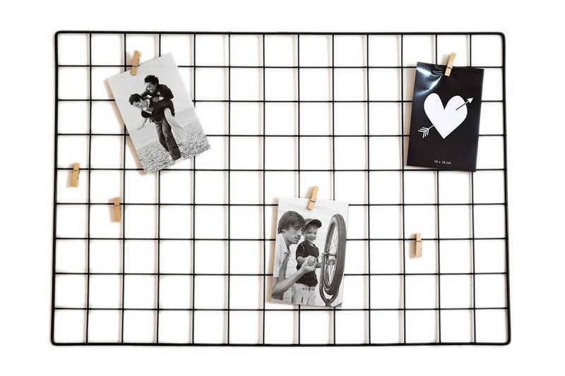 Spetebo Рамки Metall Рамки schwarz - 65 x 46 cm, für 6 Bilder (Stück, 1 St), Рамки für 6 Fotos, Gitter Fotorahmen zum aufhängen