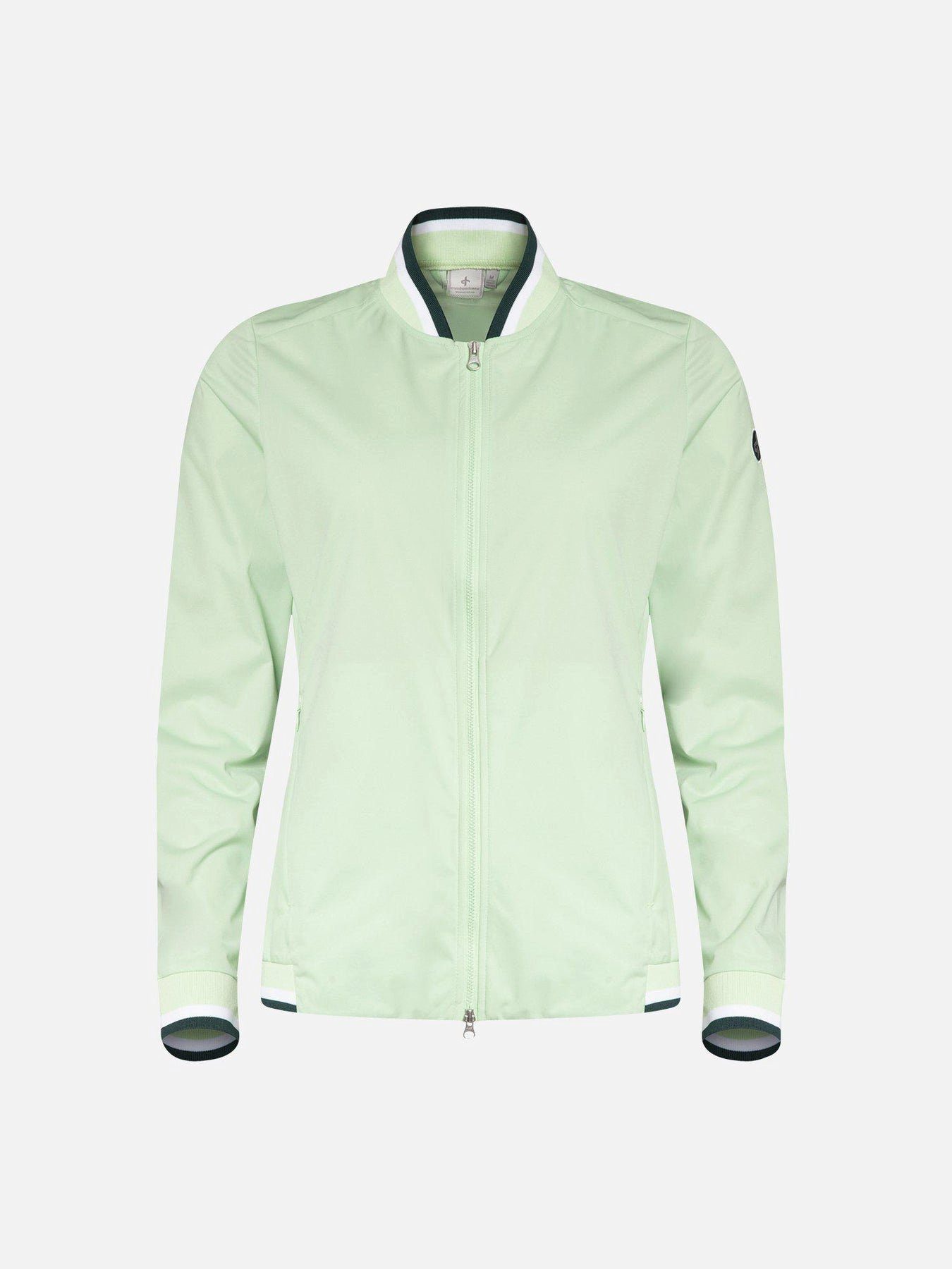 Cross Sportswear Golfweste Cross Sportswear W Storm Jacket Damen 2 Vordertaschen I Reißverschluss Grün