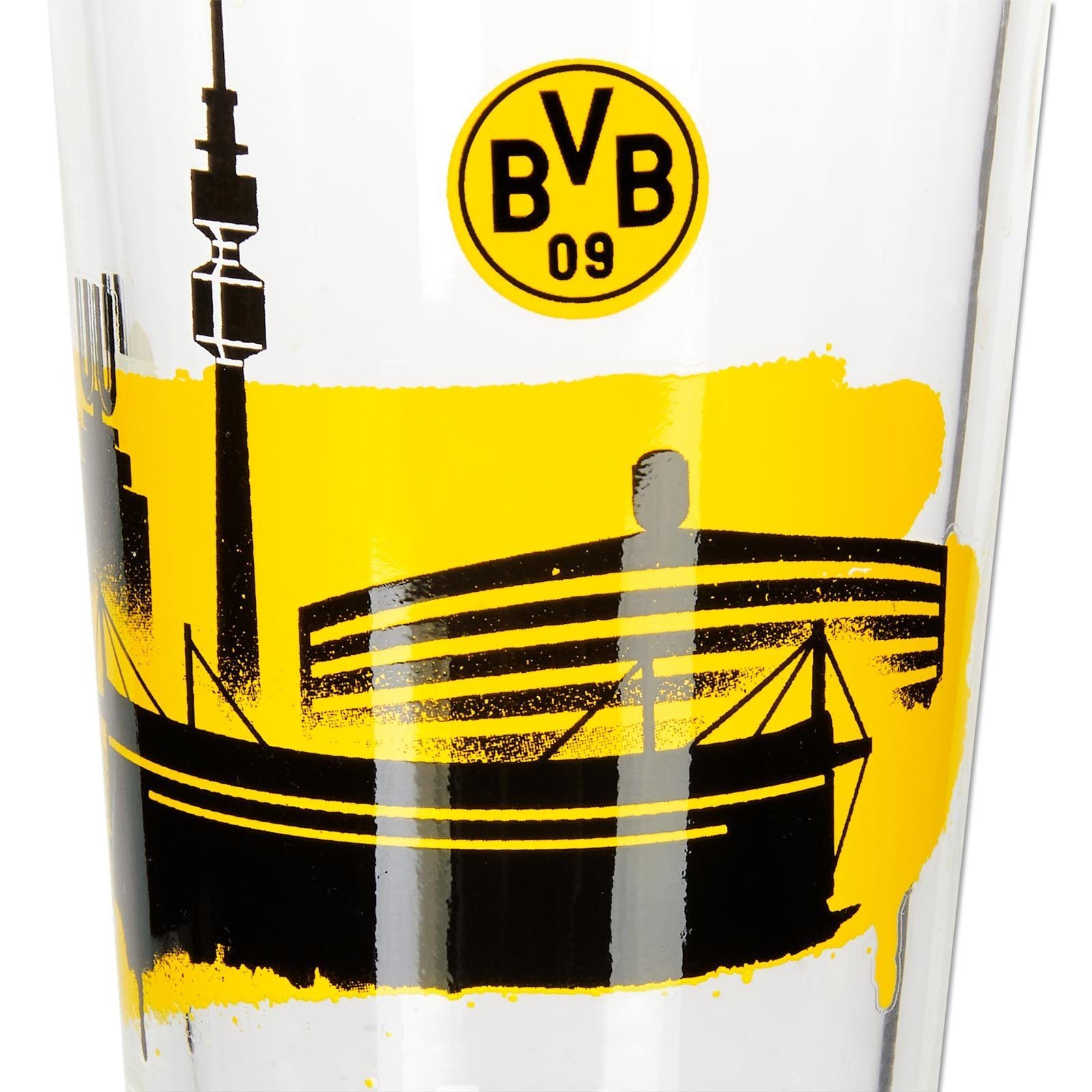 BVB Gläser-Set BVB Wasserglas Skyline (2 Stück), 2-tlg., Glas